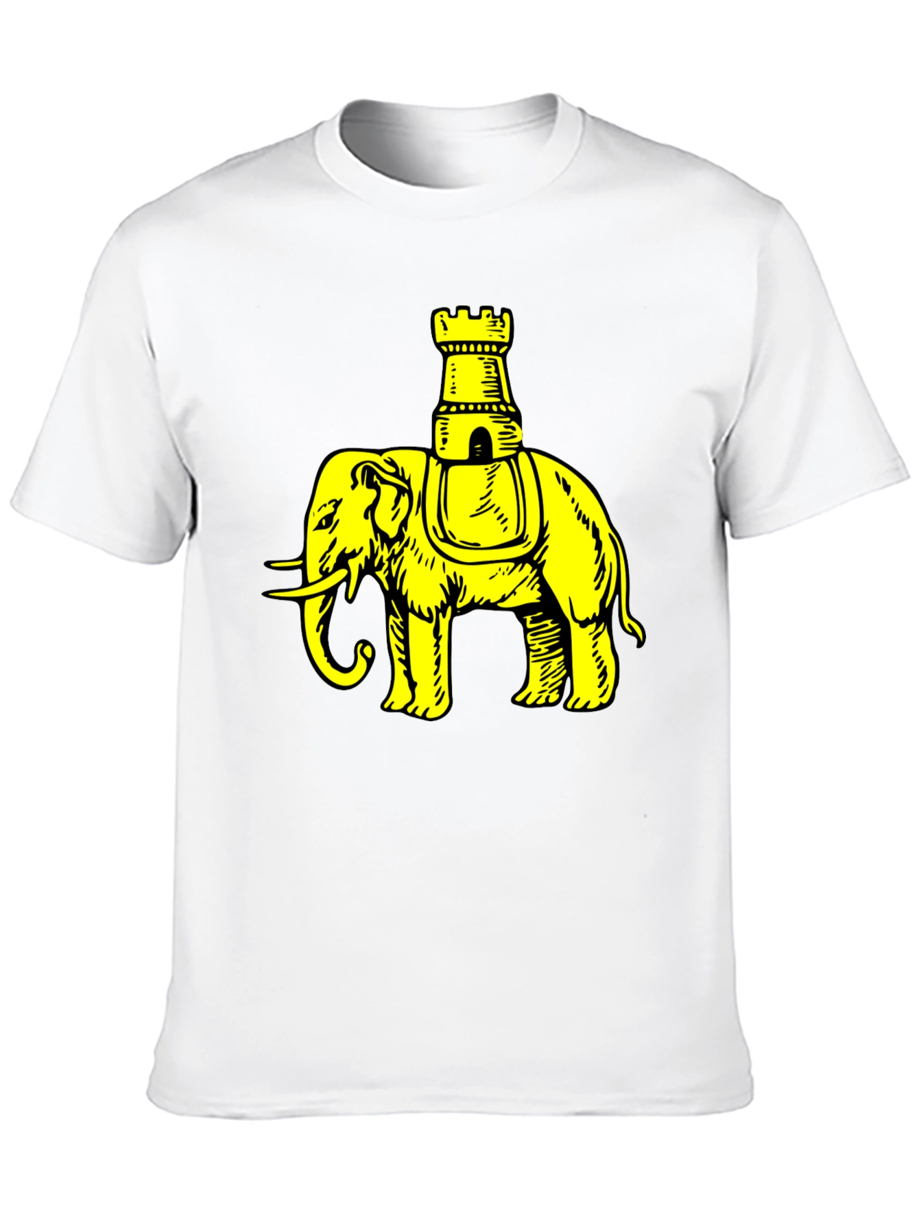 Elephant Chess Piece Black Graphic Tee