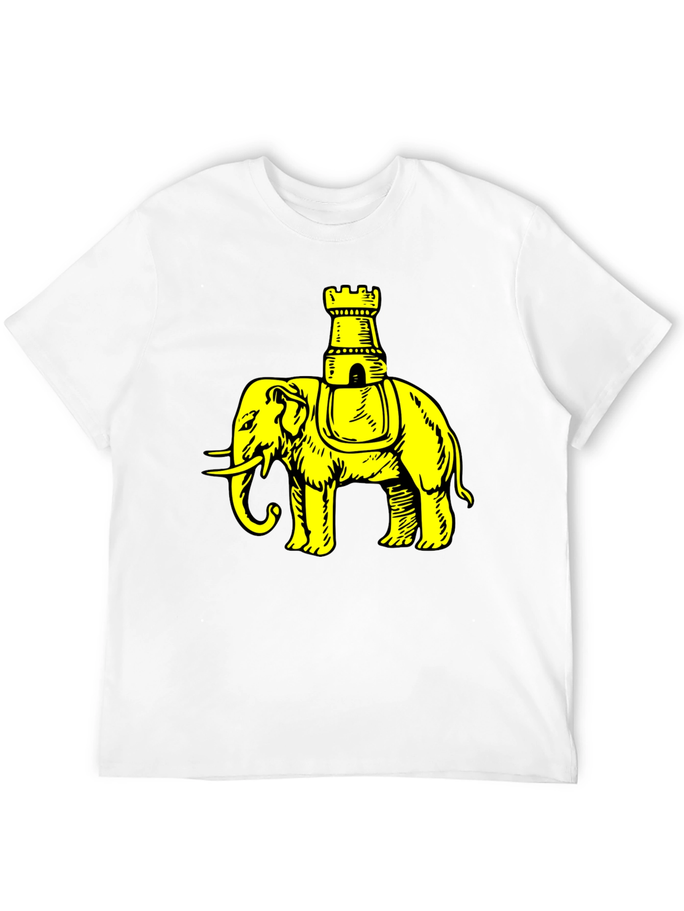 Elephant Chess Piece Black Graphic Tee