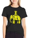 Elephant Chess Piece Black Graphic Tee