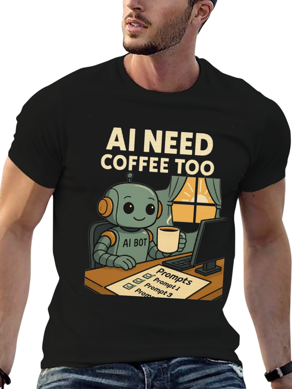 AI Needs Coffee T-Shirt