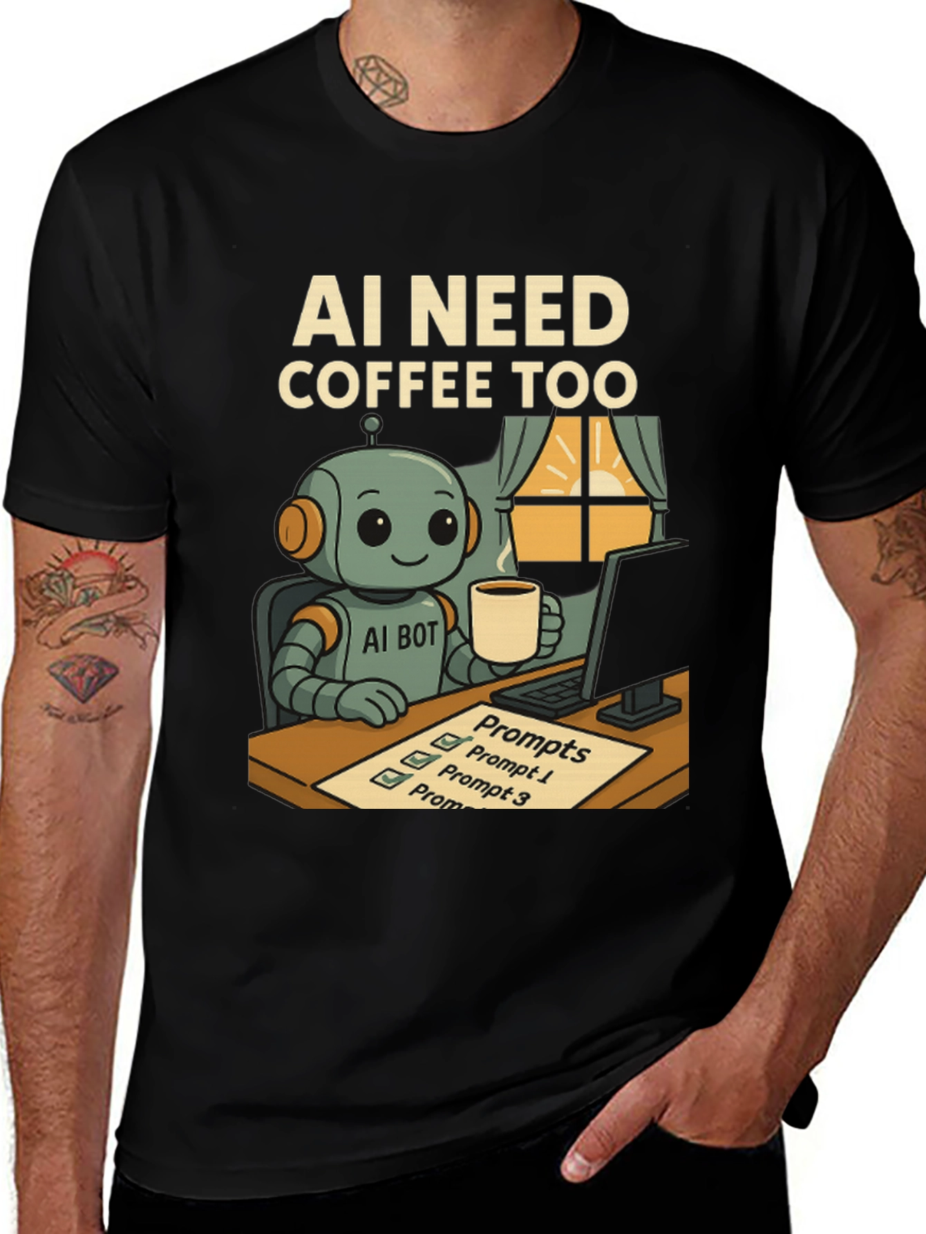 AI Needs Coffee T-Shirt