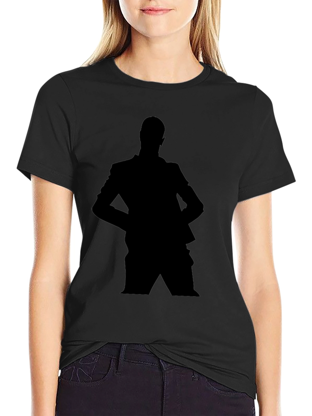 Silhouette Suit T-Shirt - Black Graphic Tee