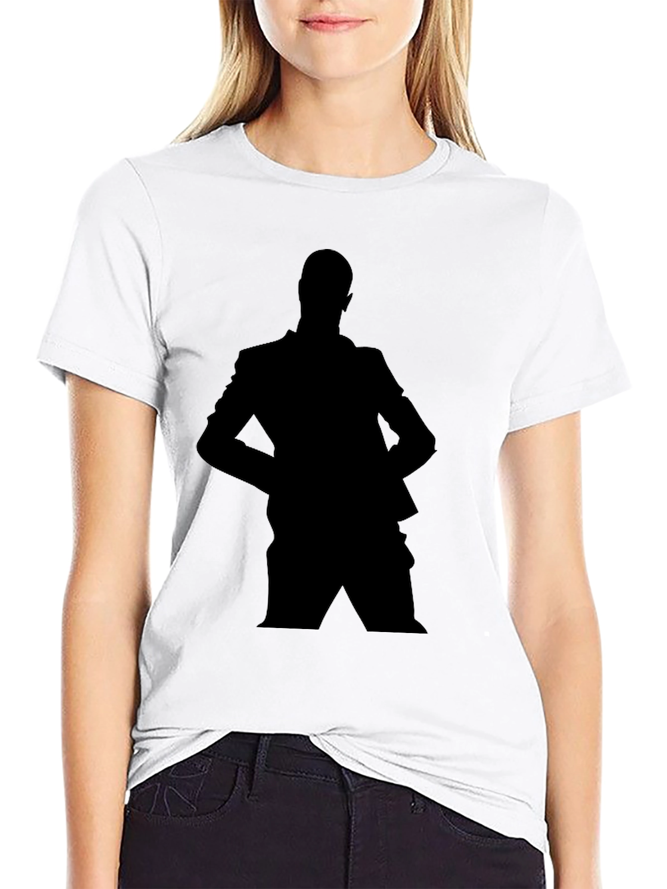 Silhouette Suit T-Shirt - Black Graphic Tee