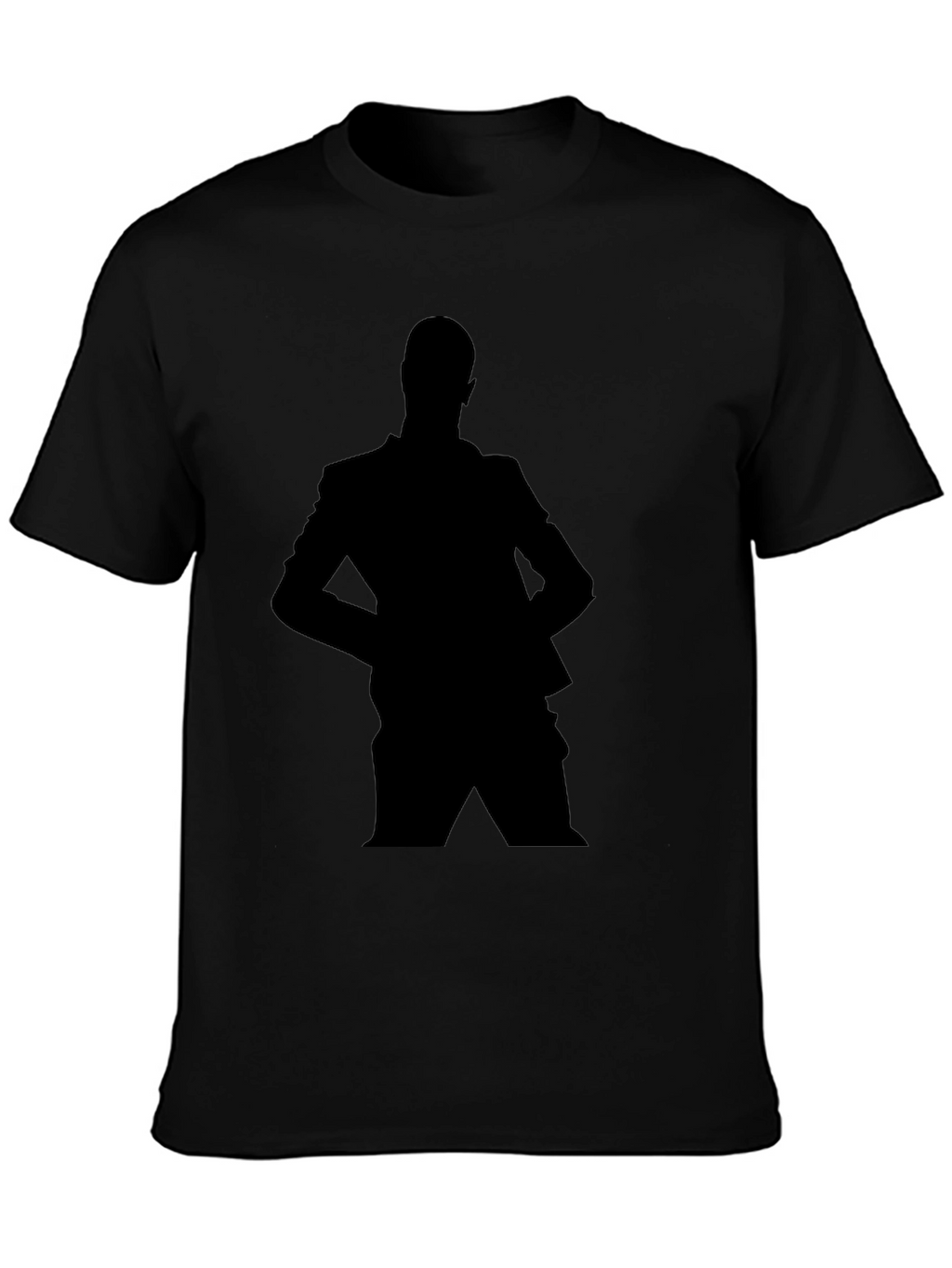 Silhouette Suit T-Shirt - Black Graphic Tee