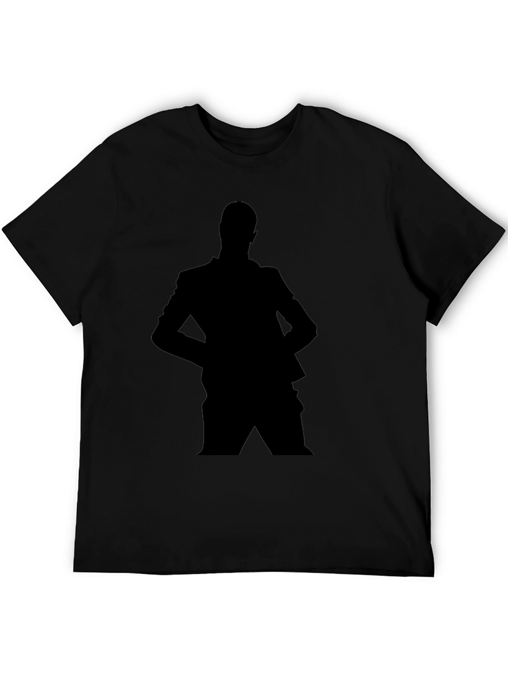 Silhouette Suit T-Shirt - Black Graphic Tee