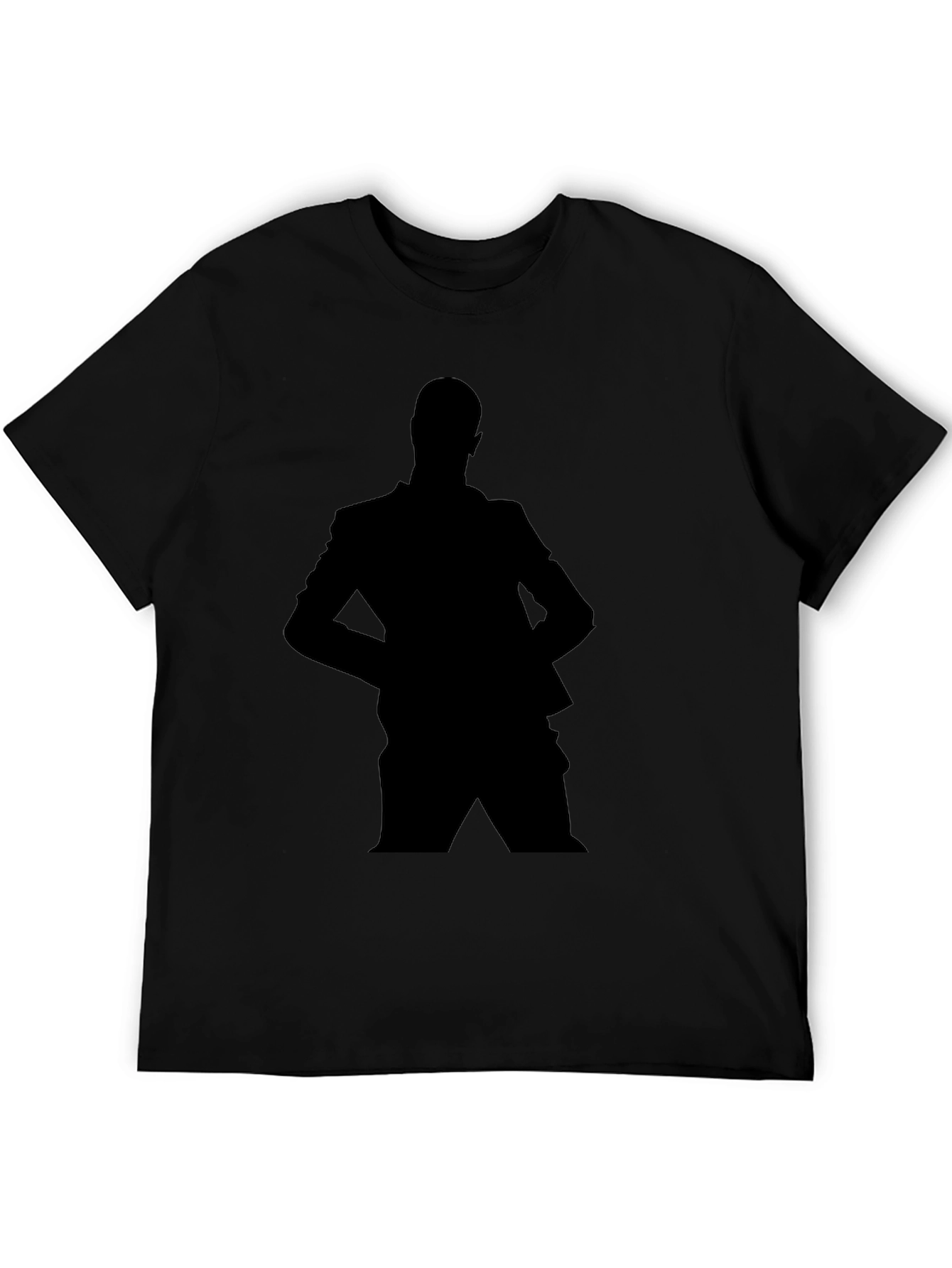 Silhouette Suit T-Shirt - Black Graphic Tee