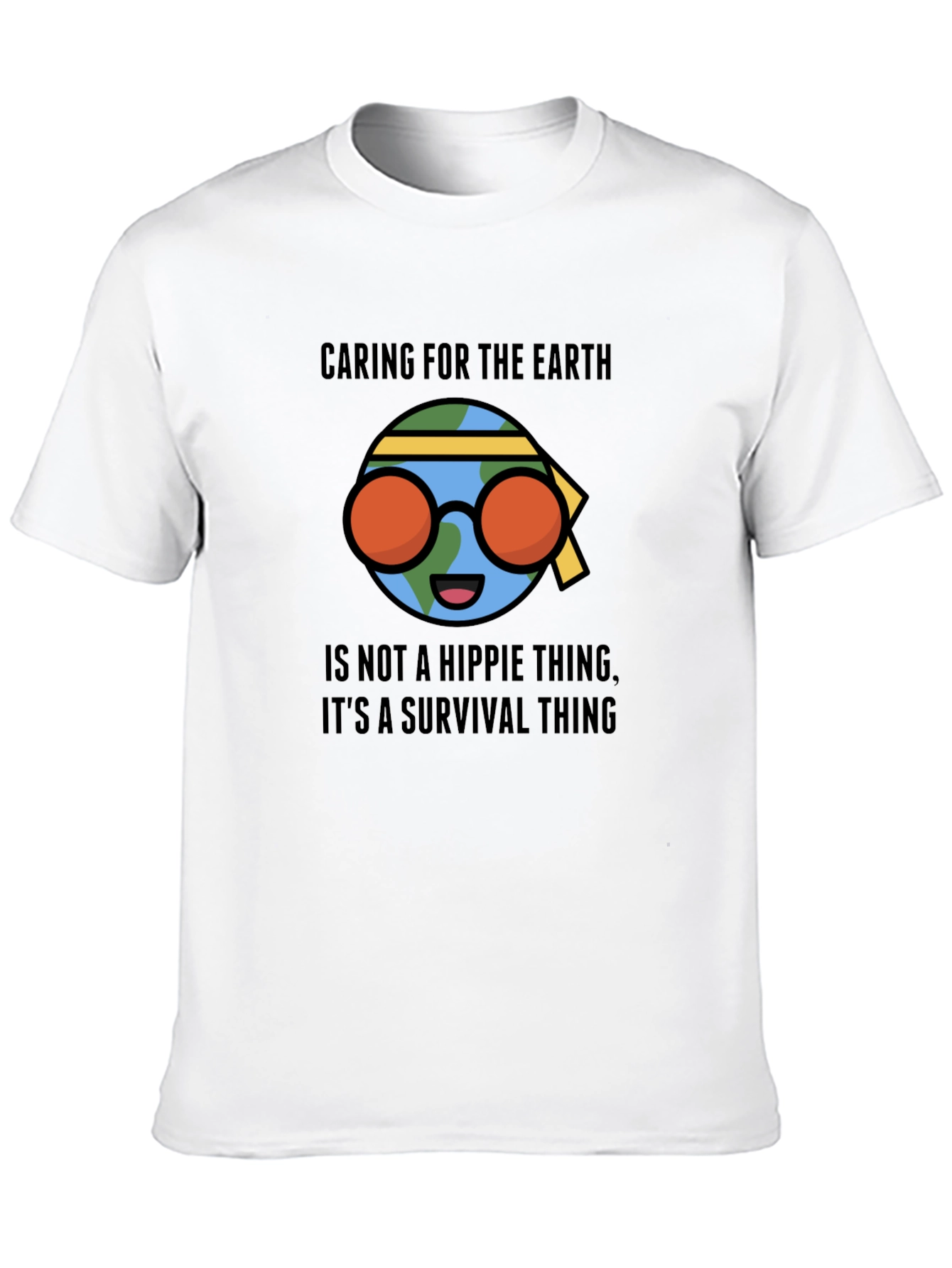 Caring Earth T-Shirt - Hippie Survival Tee