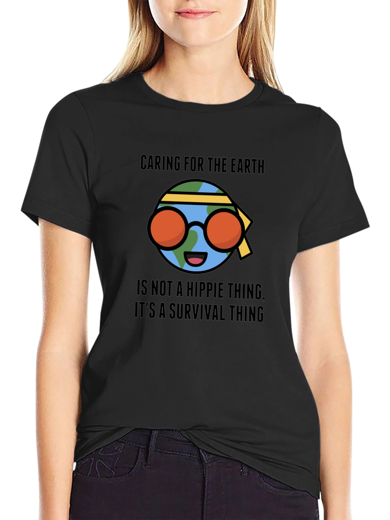 Caring Earth T-Shirt - Hippie Survival Tee