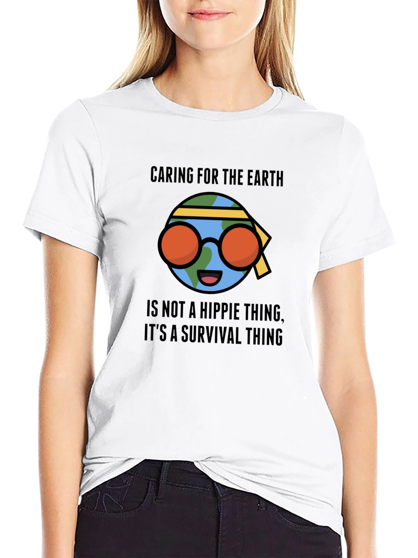 Caring Earth T-Shirt - Hippie Survival Tee