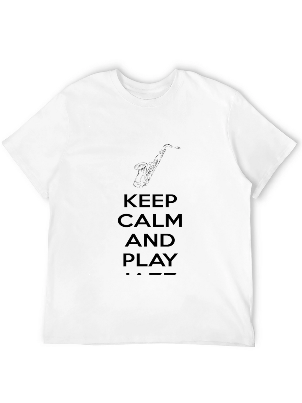Keep Calm and Play Jazz Black T-Shirt
