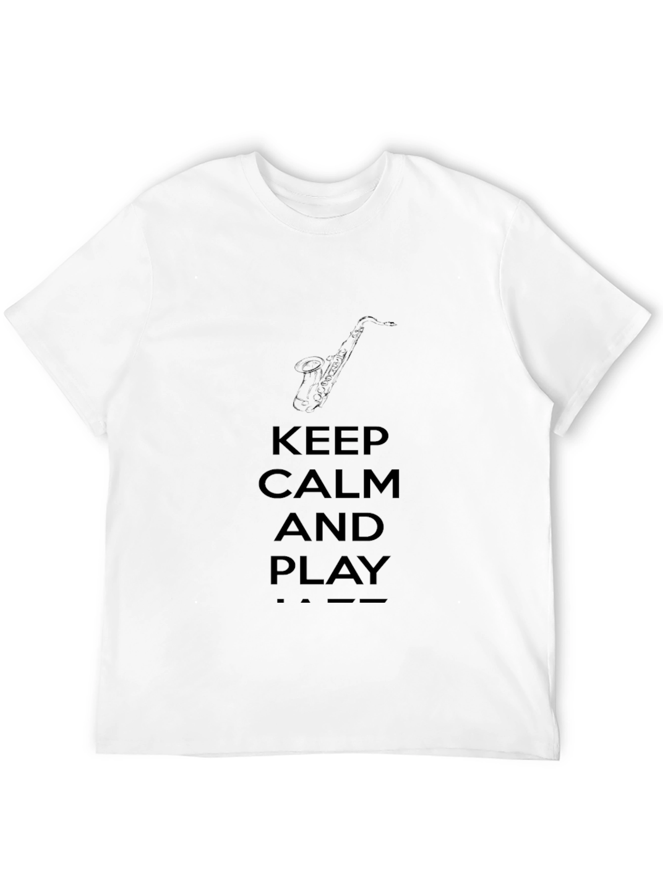Keep Calm and Play Jazz Black T-Shirt