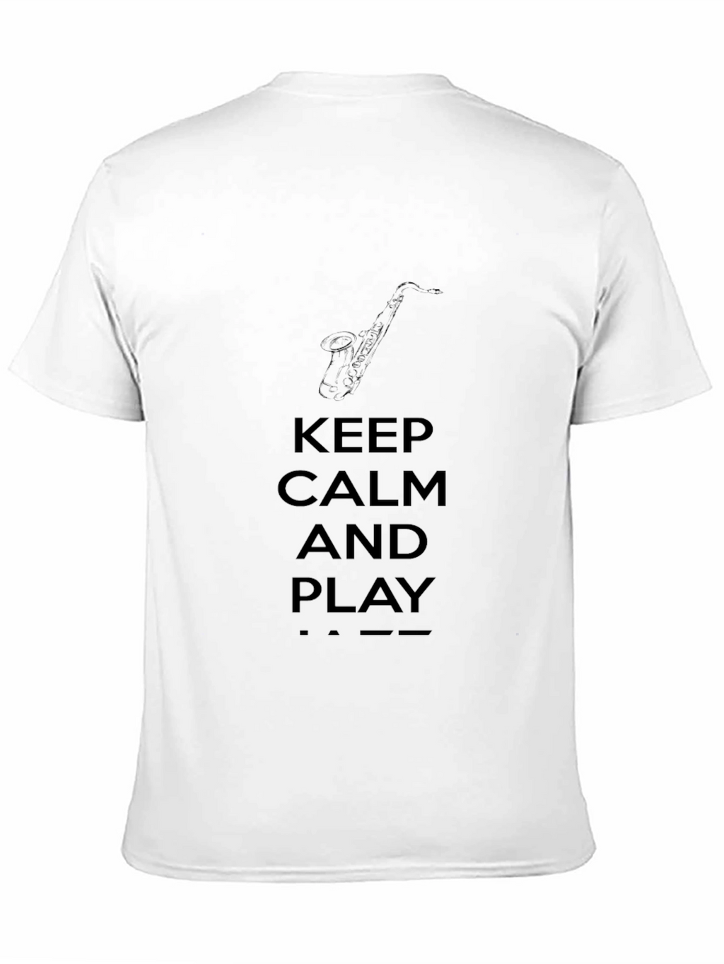 Keep Calm and Play Jazz Black T-Shirt