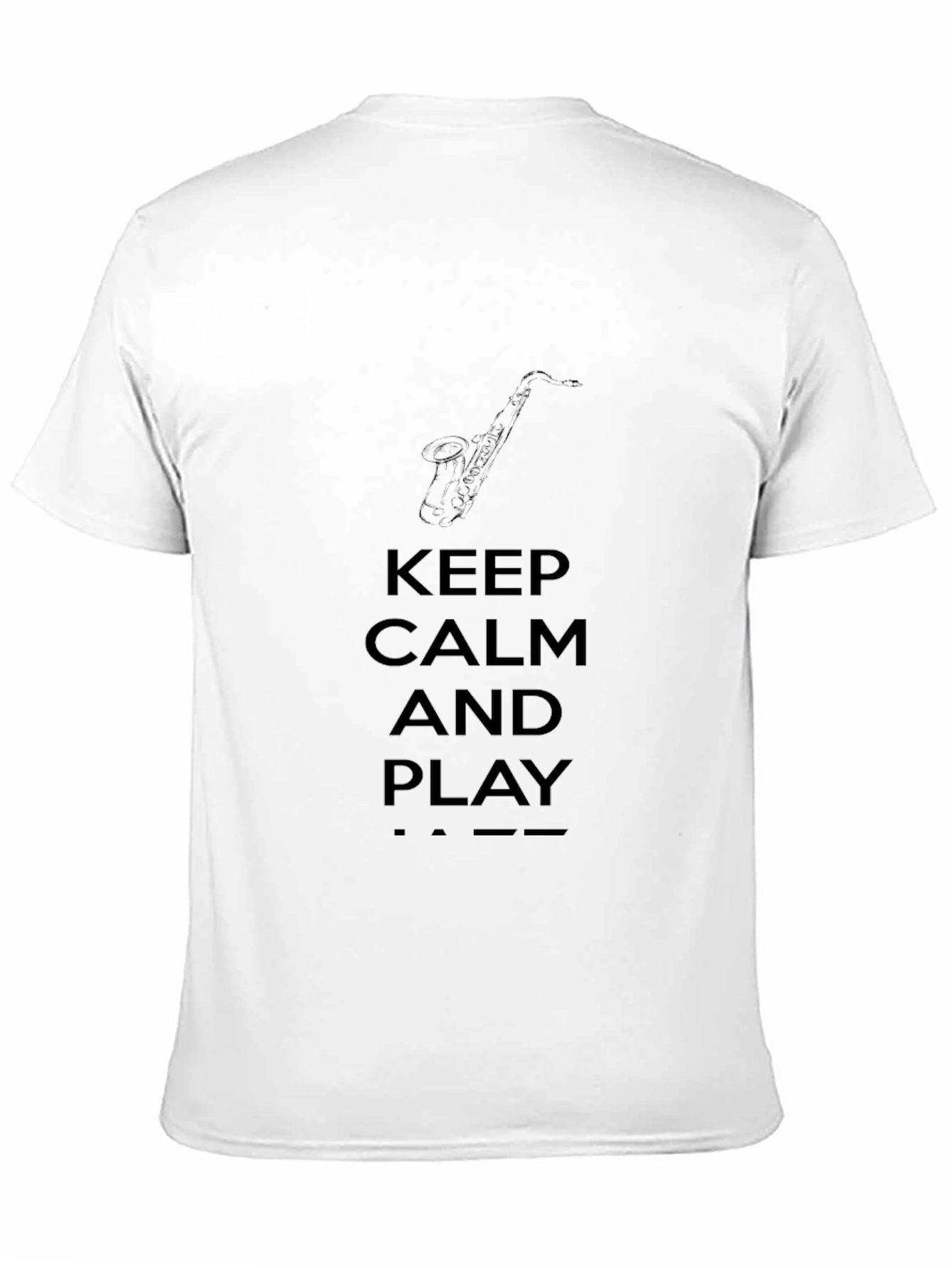 Keep Calm and Play Jazz Black T-Shirt