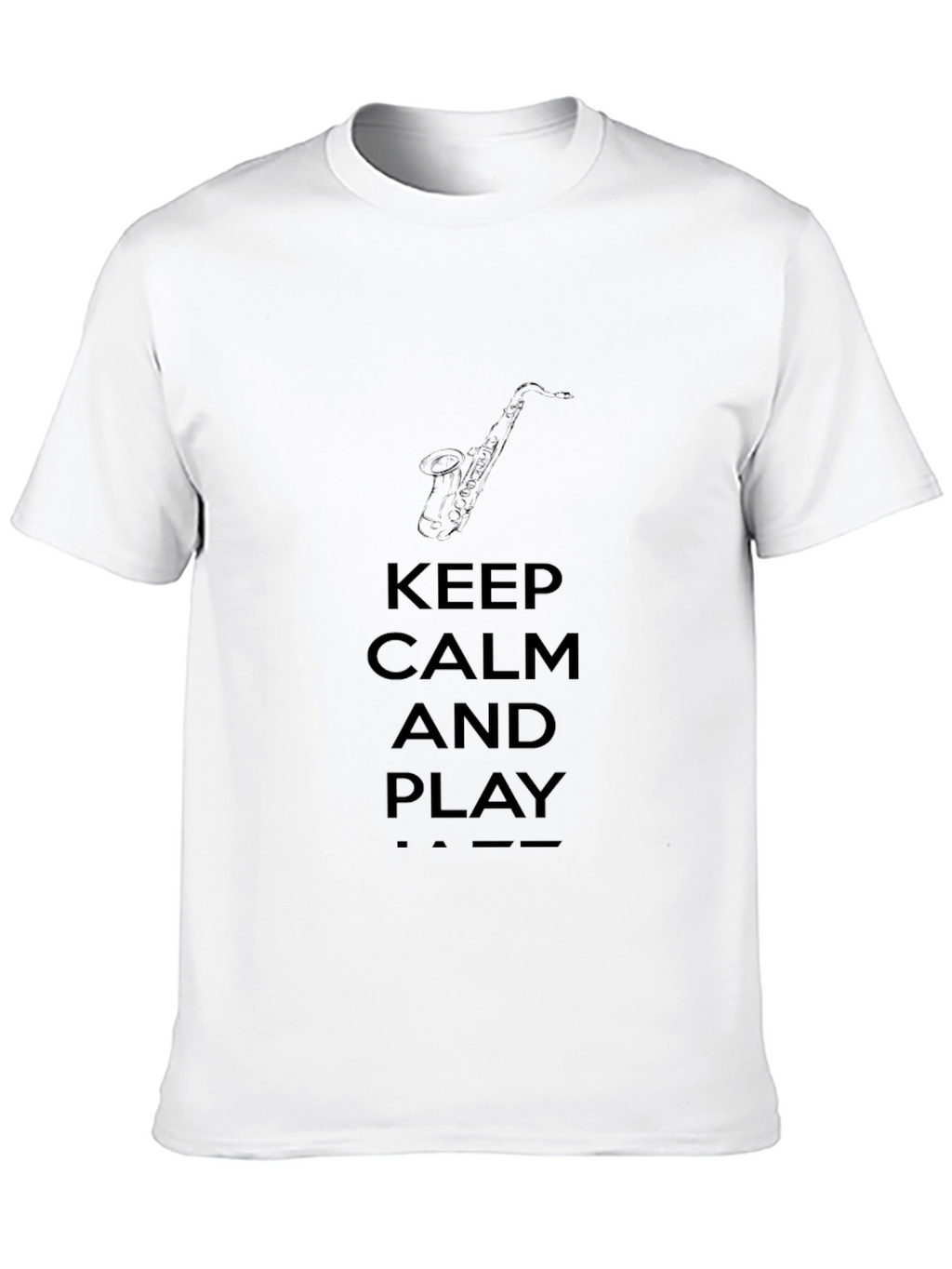 Keep Calm and Play Jazz Black T-Shirt