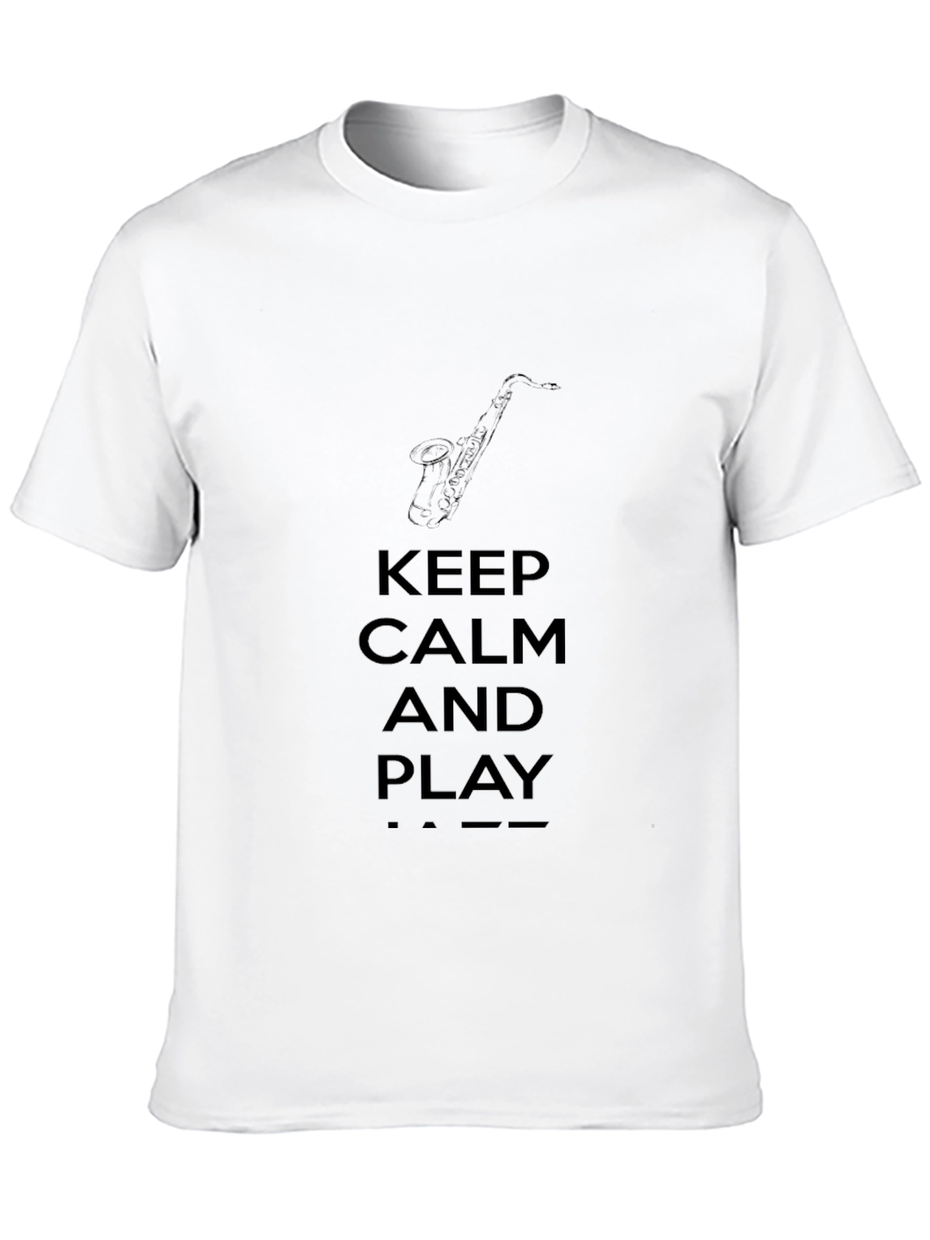 Keep Calm and Play Jazz Black T-Shirt