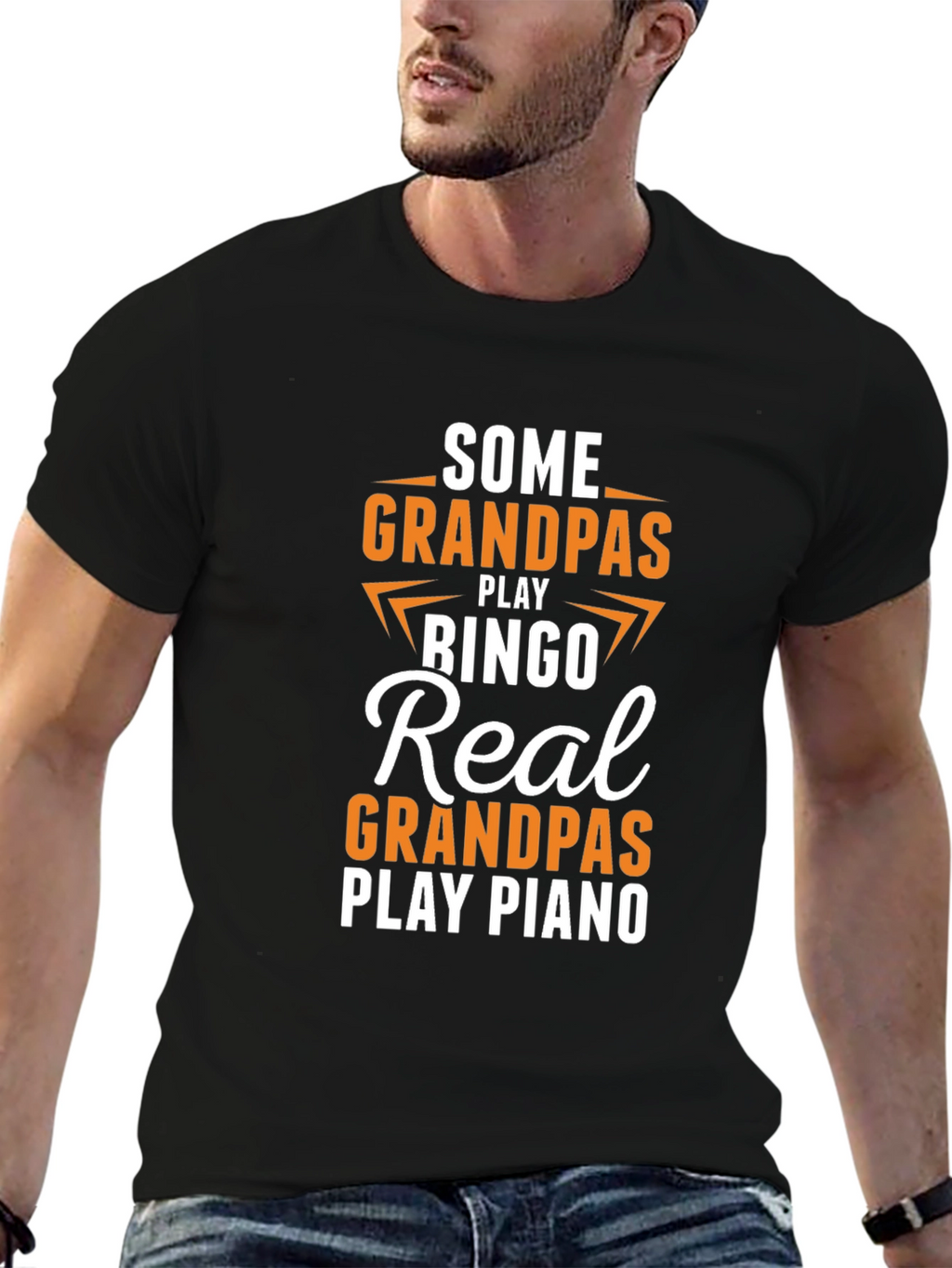 Real Grandpas Play Piano T-Shirt