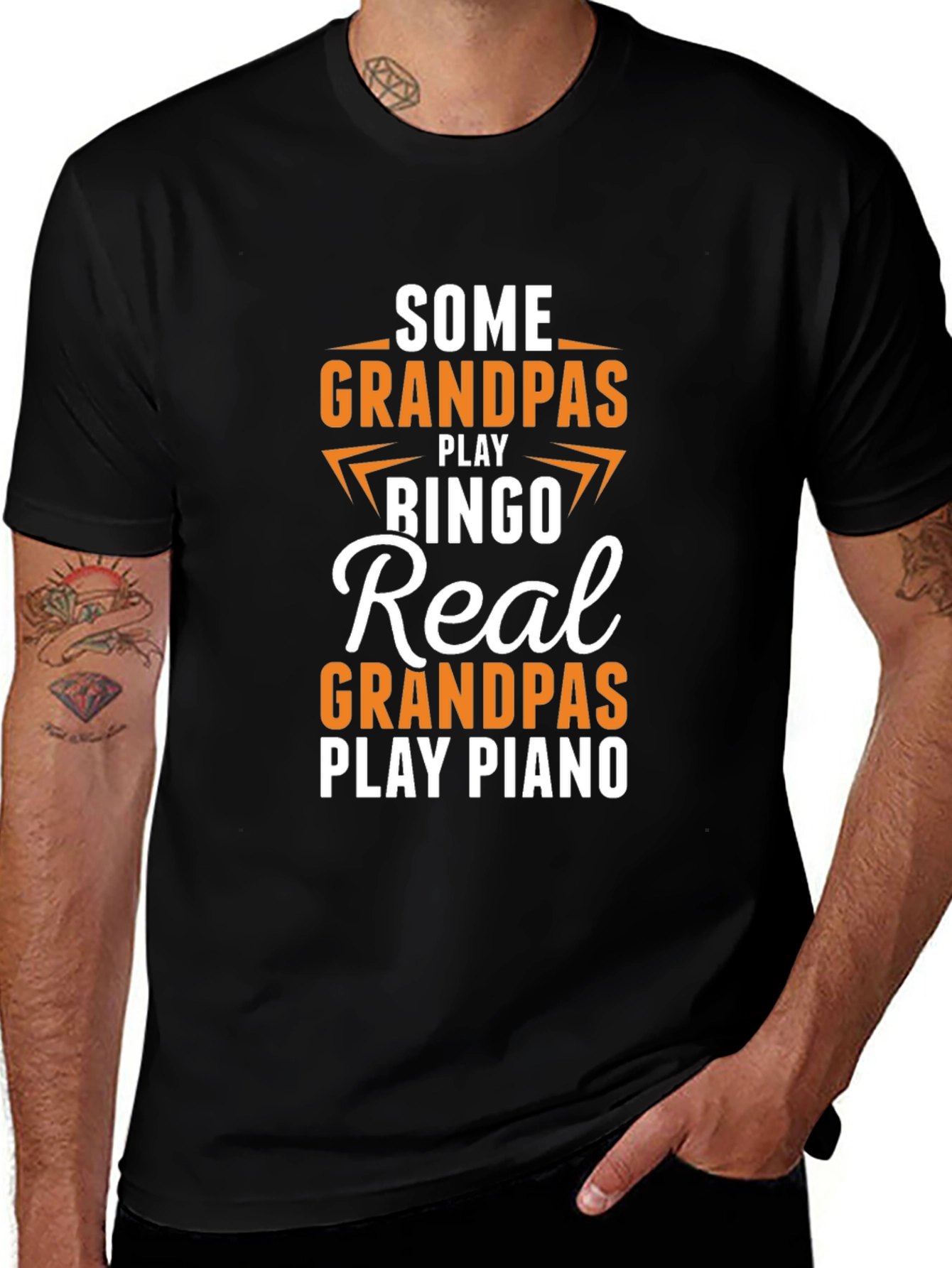 Real Grandpas Play Piano T-Shirt