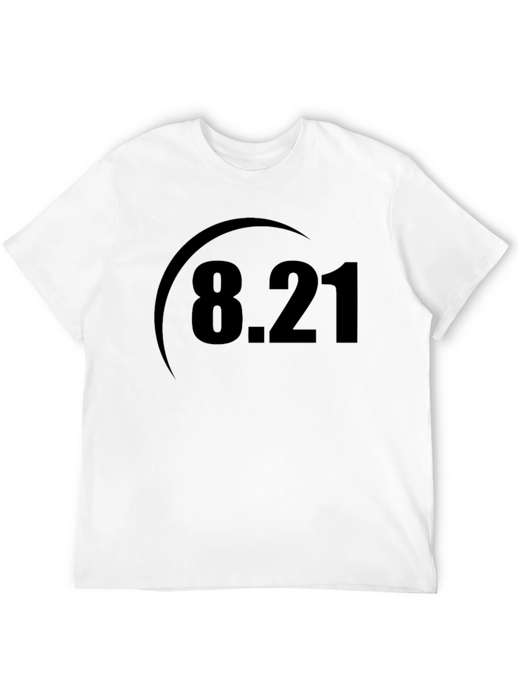 8.21 Graphic Tee - Classic Black Cotton T-Shirt