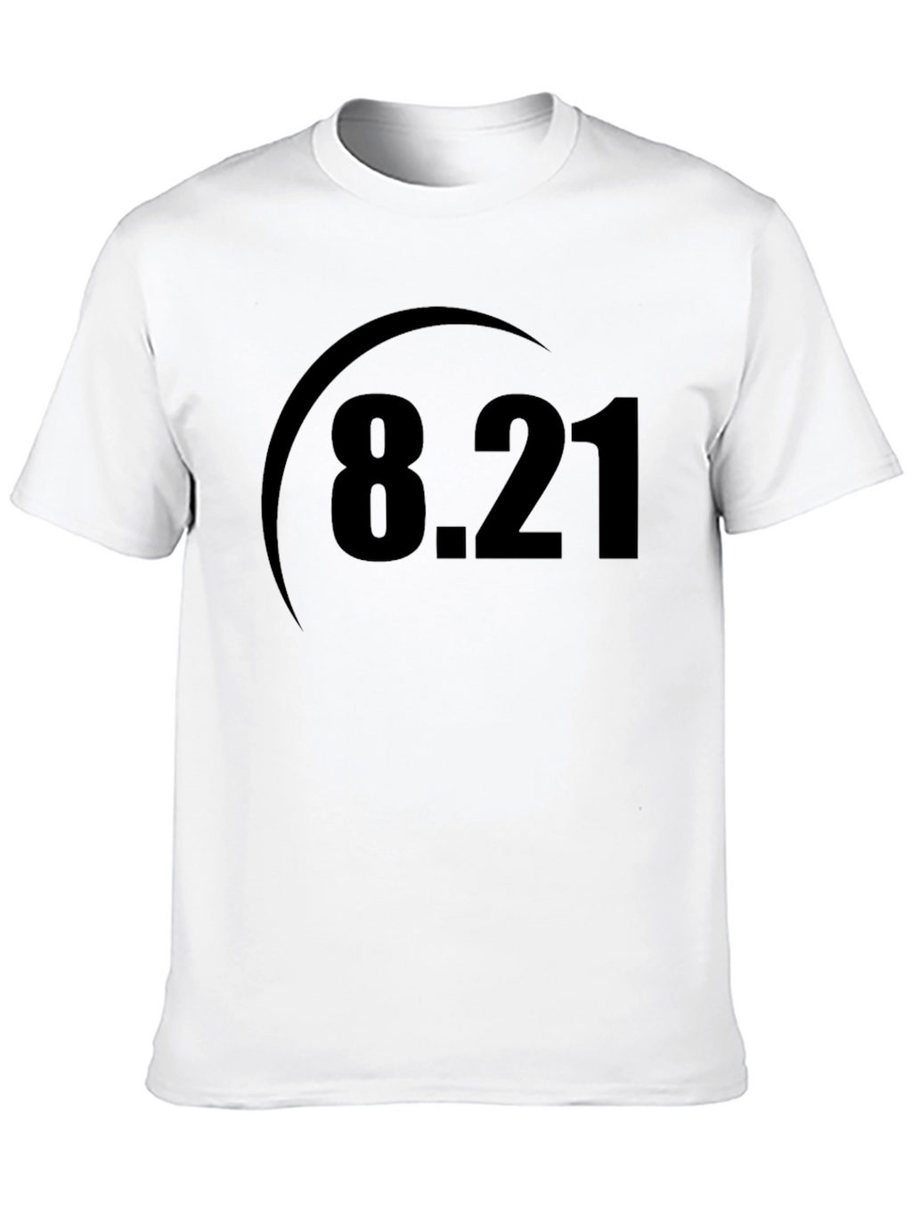 8.21 Graphic Tee - Classic Black Cotton T-Shirt