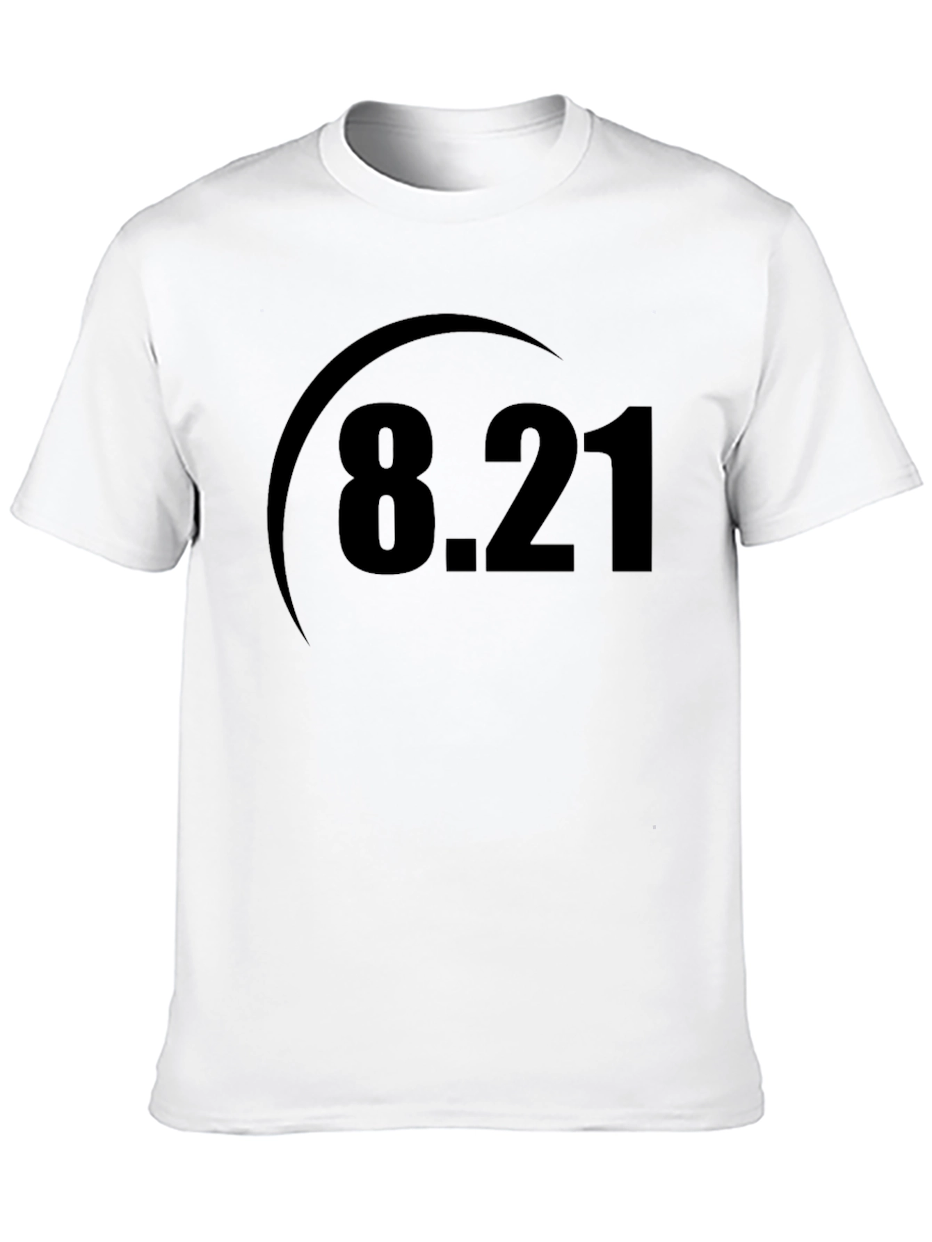 8.21 Graphic Tee - Classic Black Cotton T-Shirt