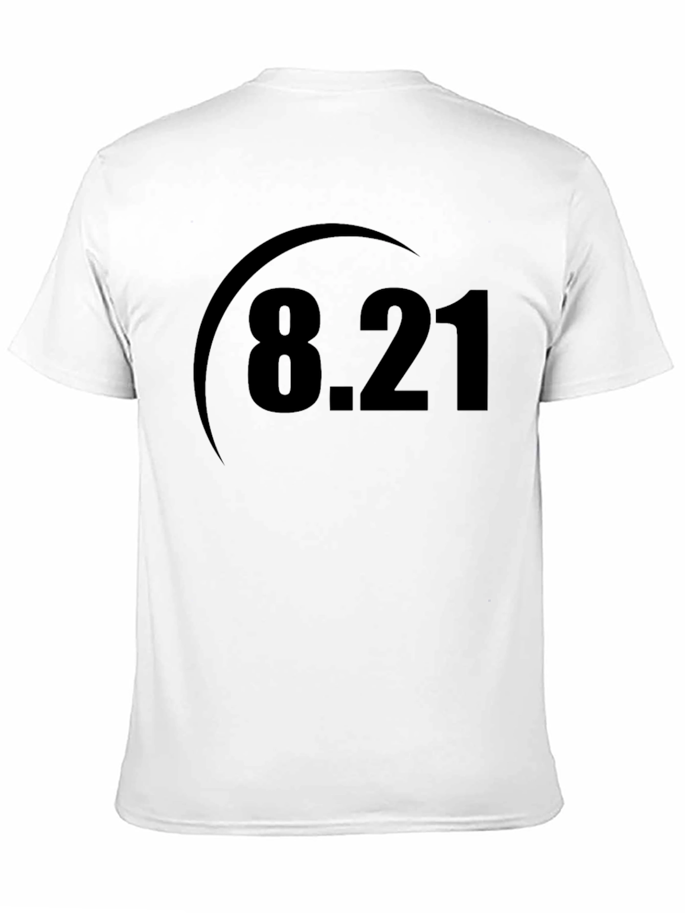 8.21 Graphic Tee - Classic Black Cotton T-Shirt