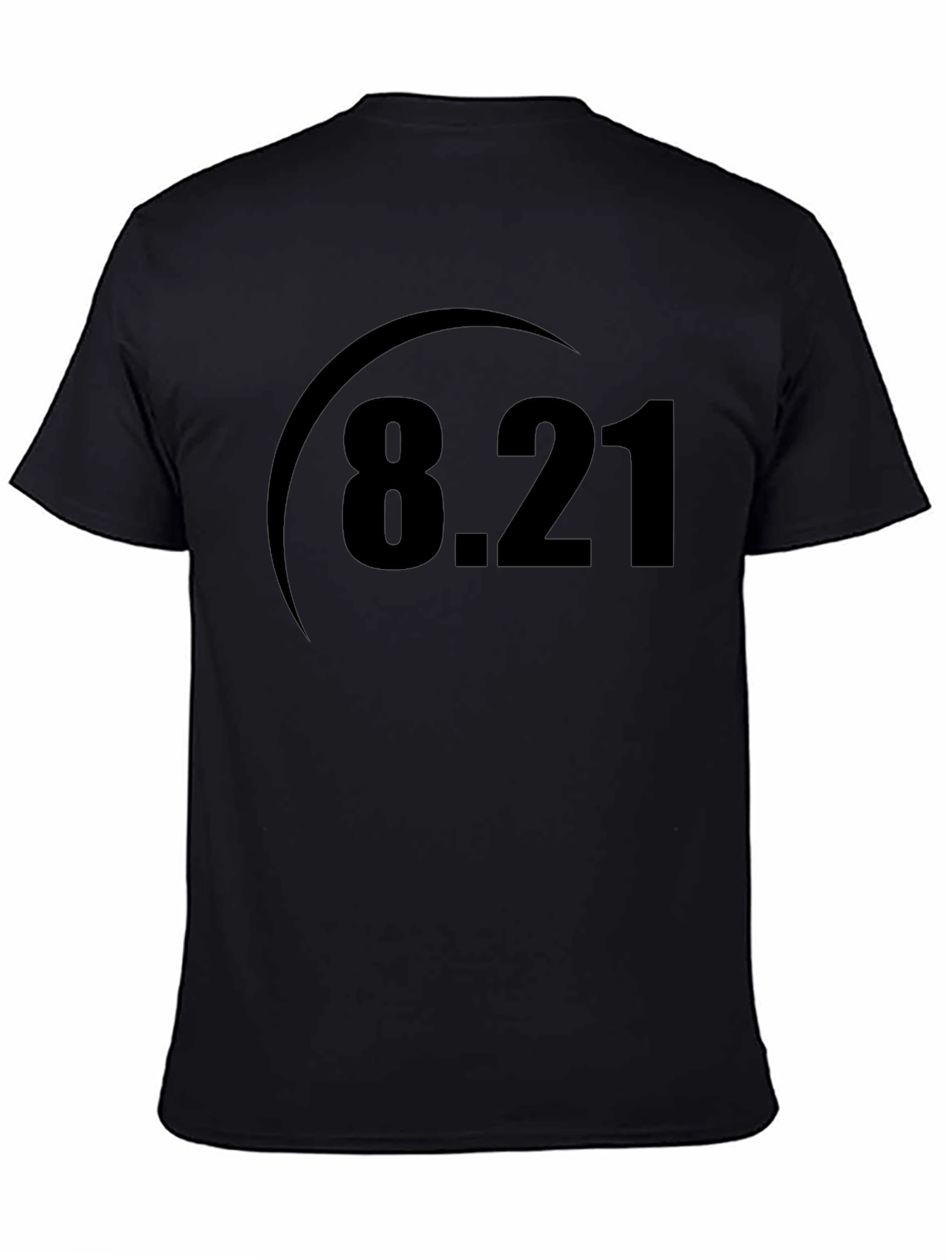 8.21 Graphic Tee - Classic Black Cotton T-Shirt