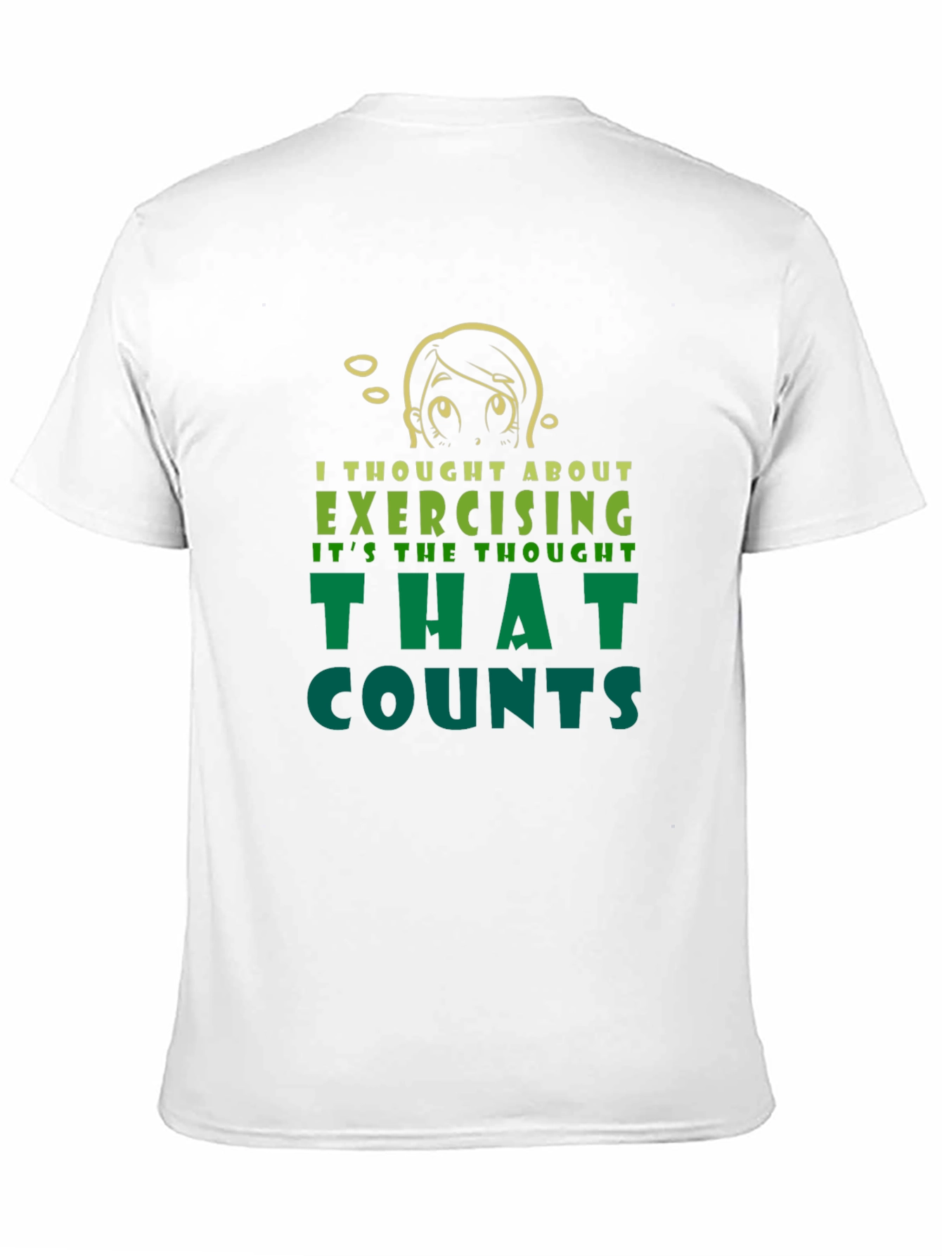 Funny Exercise Thought T-Shirt - Sarcastic Workout Tee