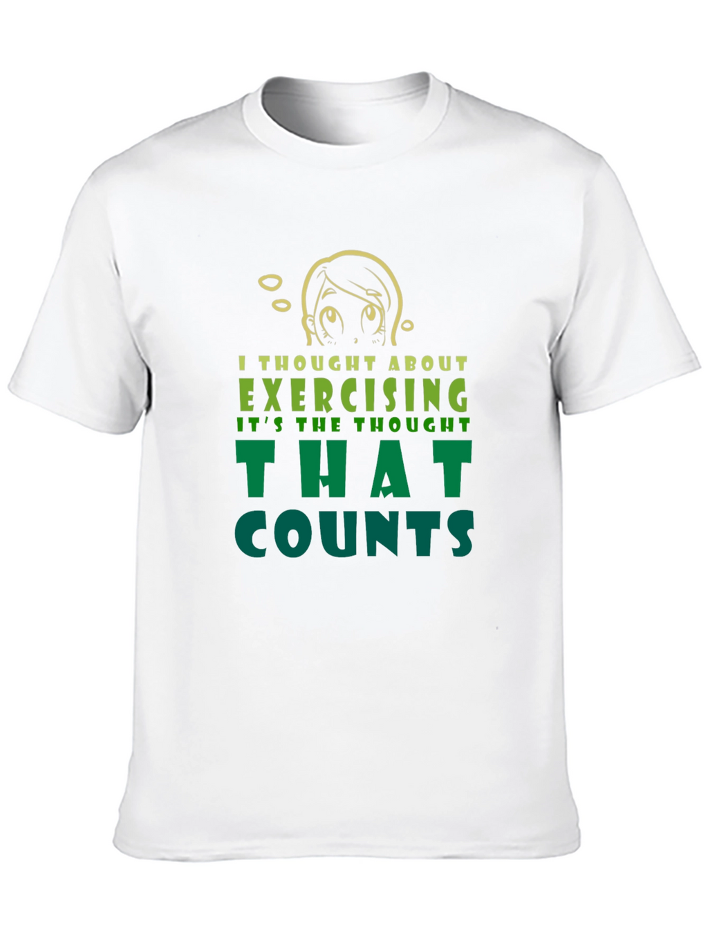 Funny Exercise Thought T-Shirt - Sarcastic Workout Tee