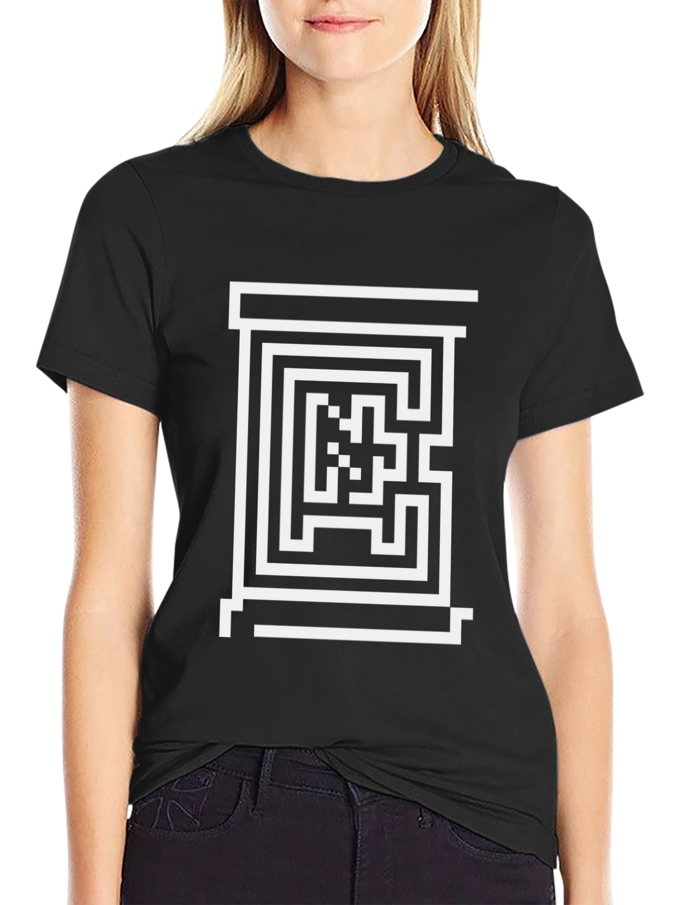 Maze T-Shirt - Geometric Puzzle Design