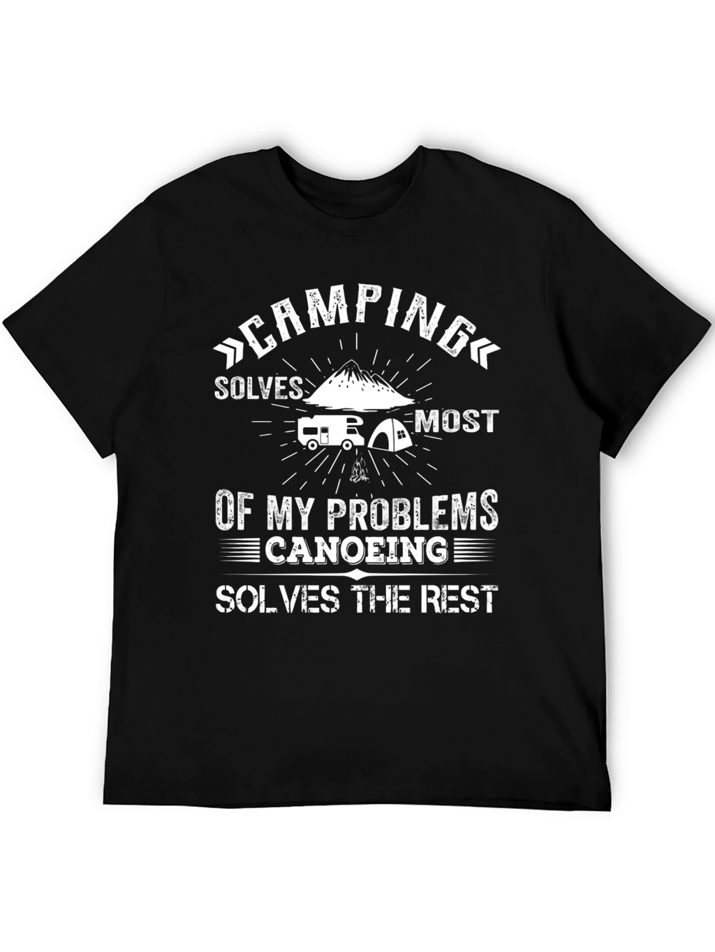 Camping & Canoeing T-Shirt - Problem Solver Tee