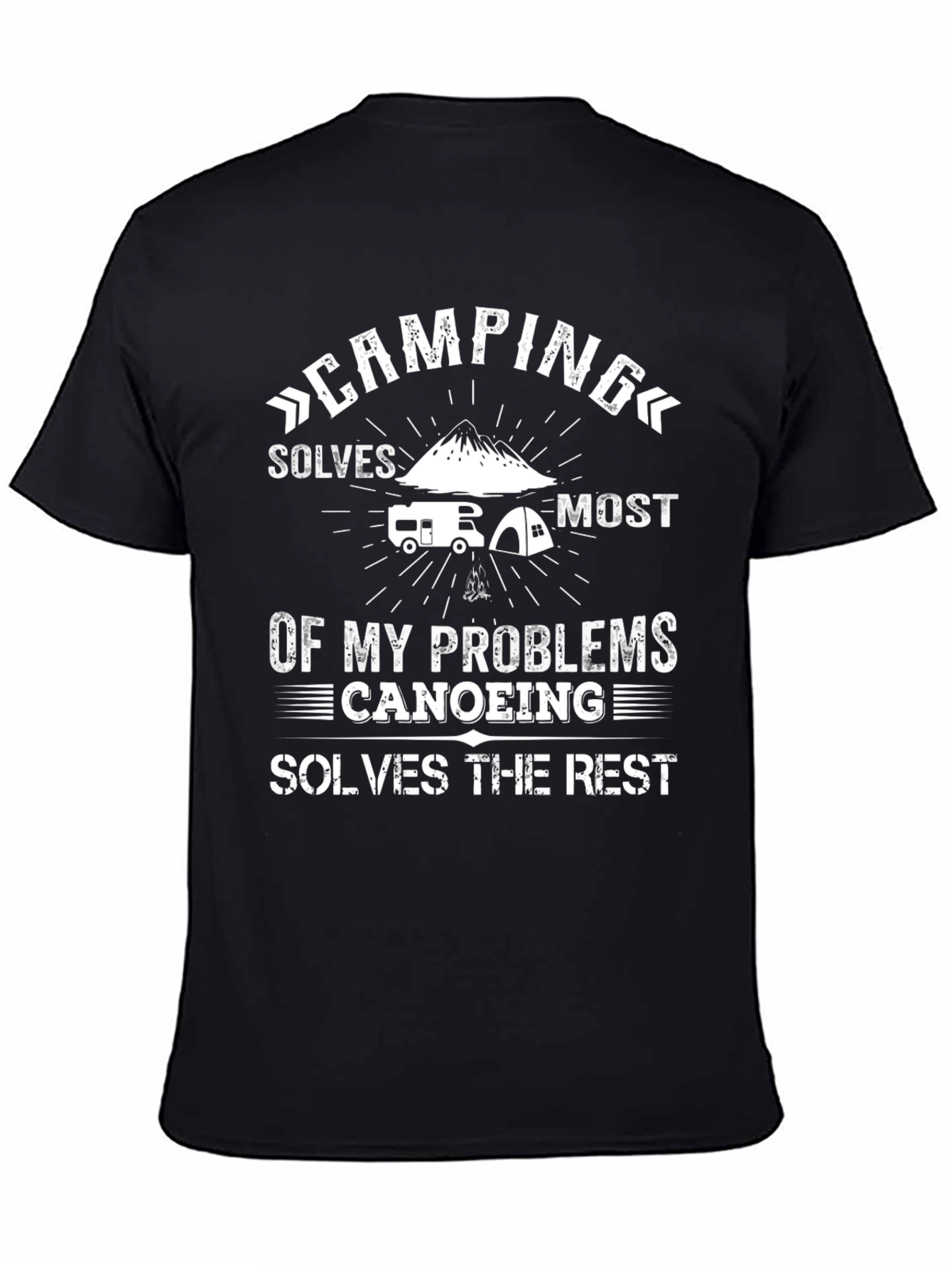 Camping & Canoeing T-Shirt - Problem Solver Tee