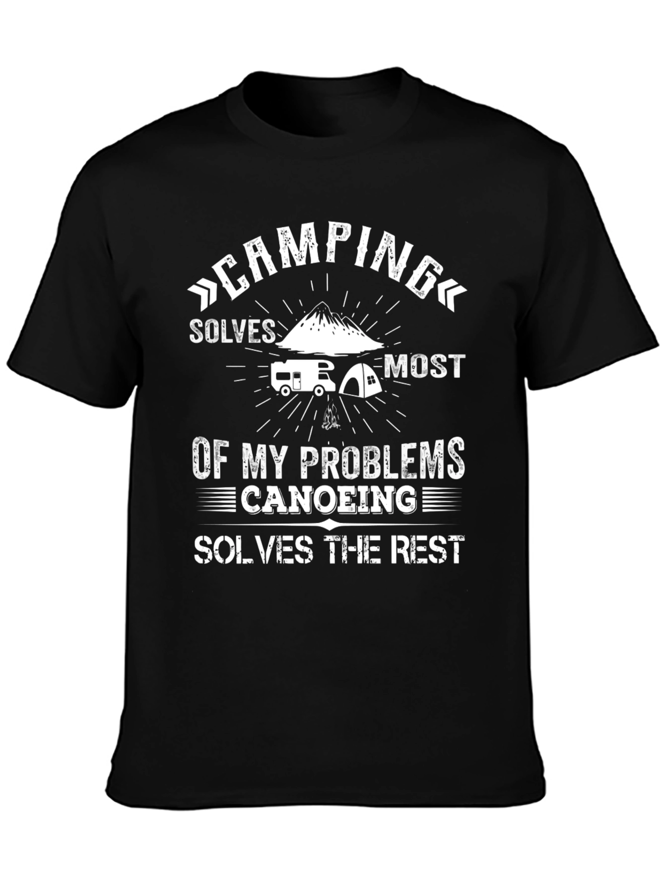 Camping & Canoeing T-Shirt - Problem Solver Tee