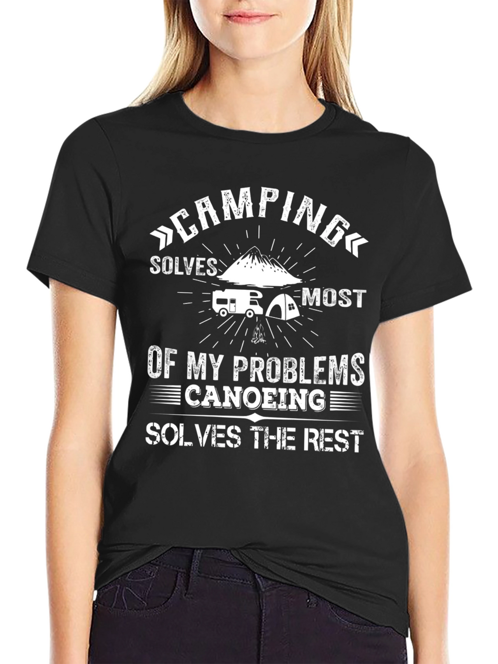 Camping & Canoeing T-Shirt - Problem Solver Tee