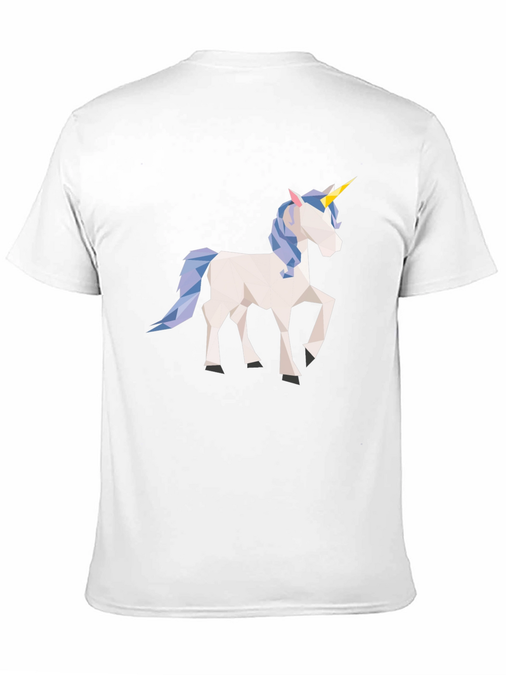 Geometric Unicorn Black T-Shirt