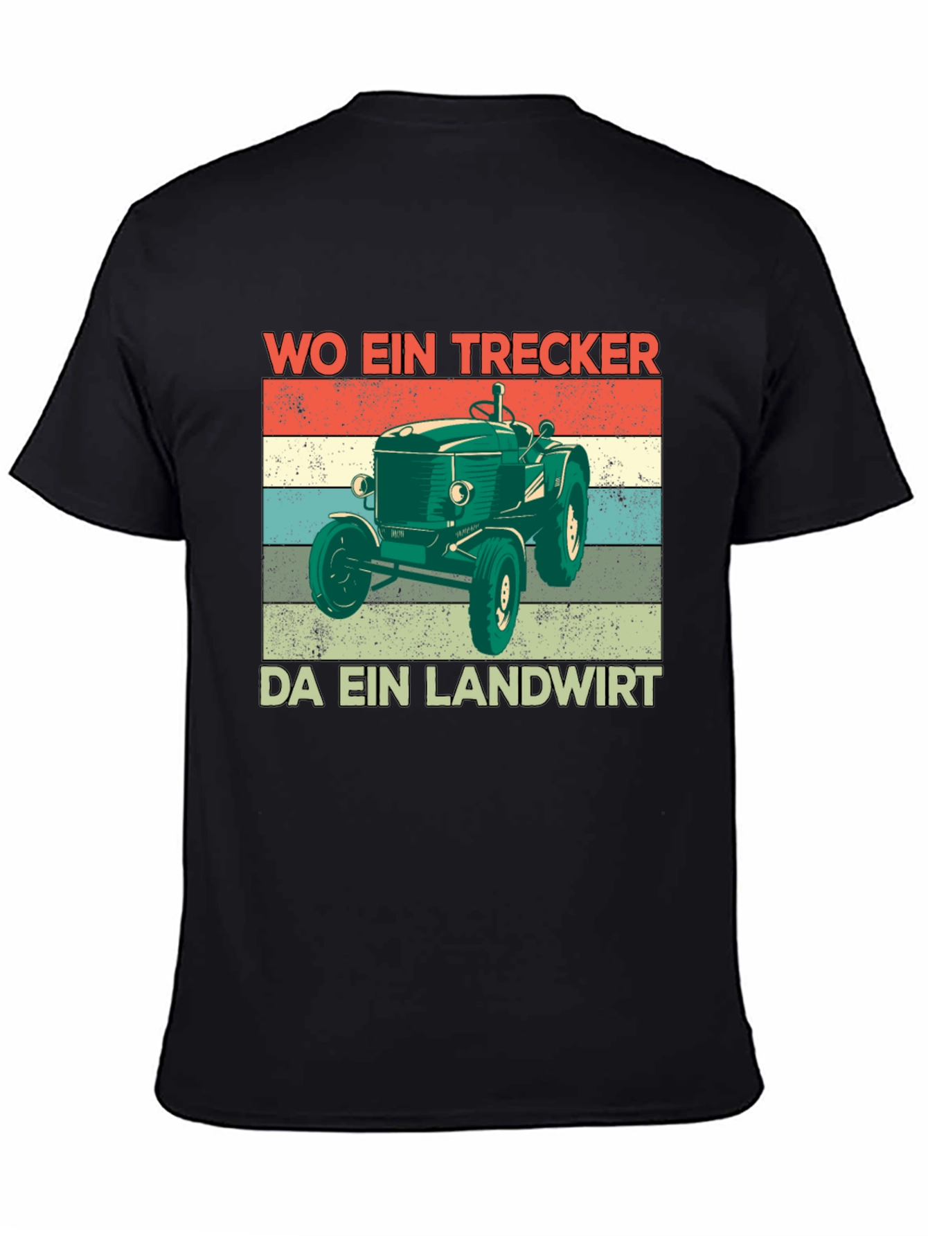 Vintage Tractor T-Shirt - Wo Ein Trecker Da Ein Landwirt