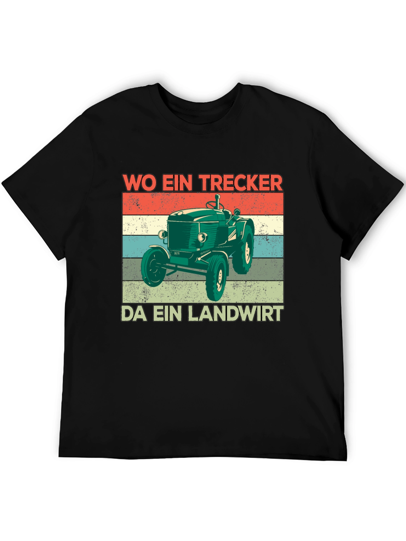 Vintage Tractor T-Shirt - Wo Ein Trecker Da Ein Landwirt