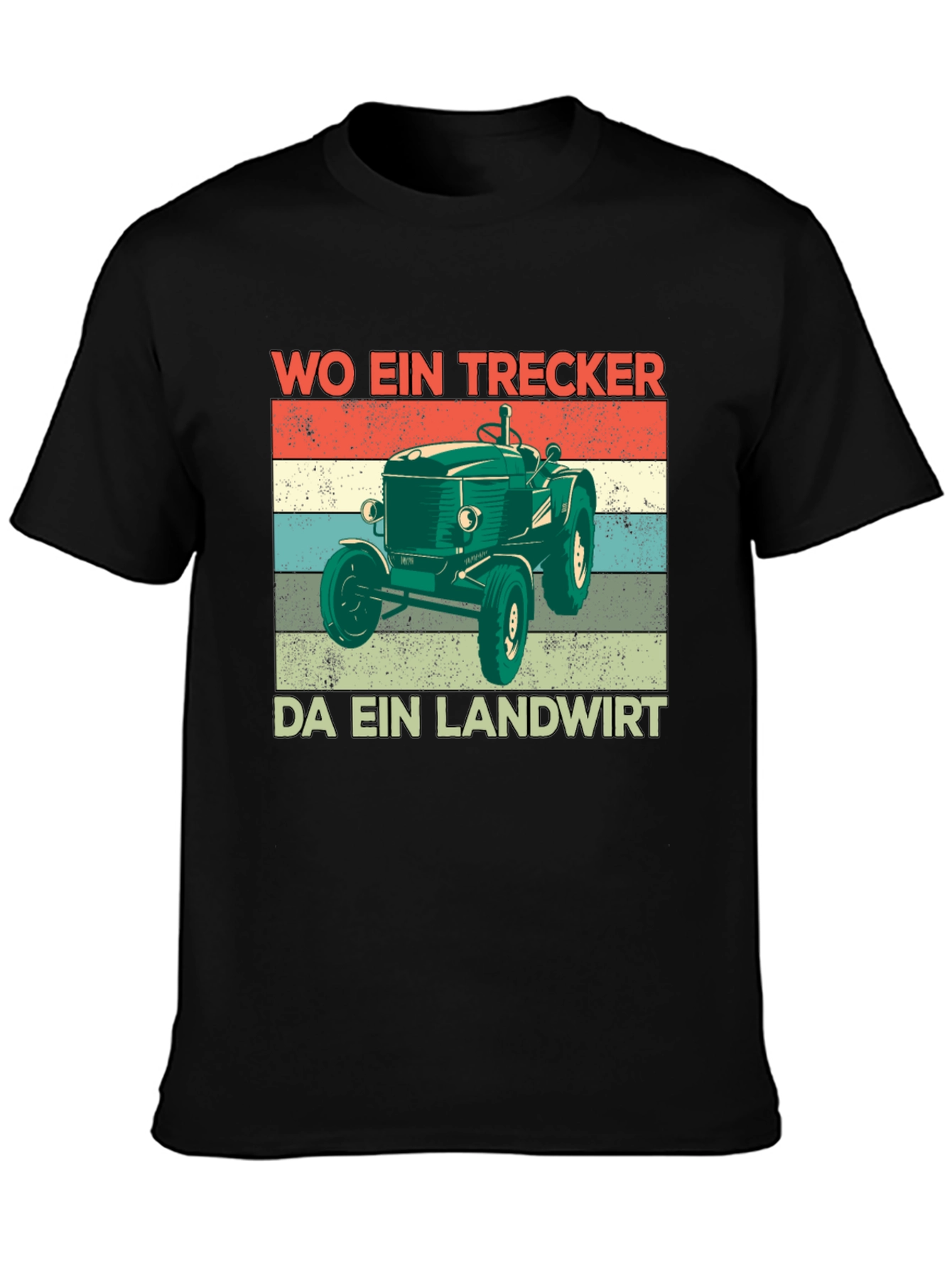 Vintage Tractor T-Shirt - Wo Ein Trecker Da Ein Landwirt