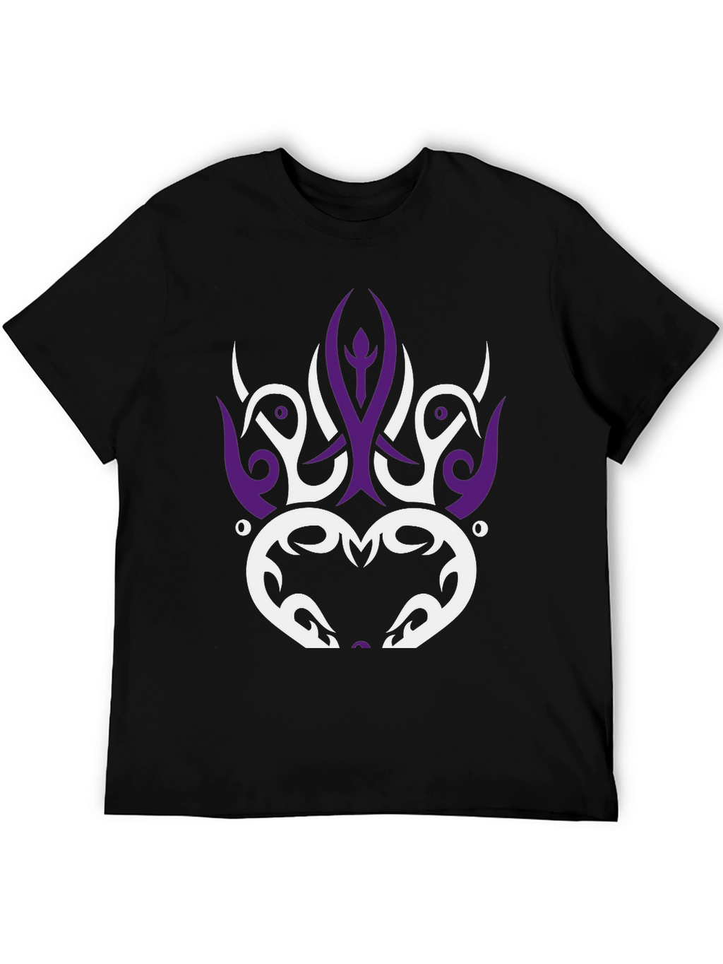 Tribal Design Black T-Shirt