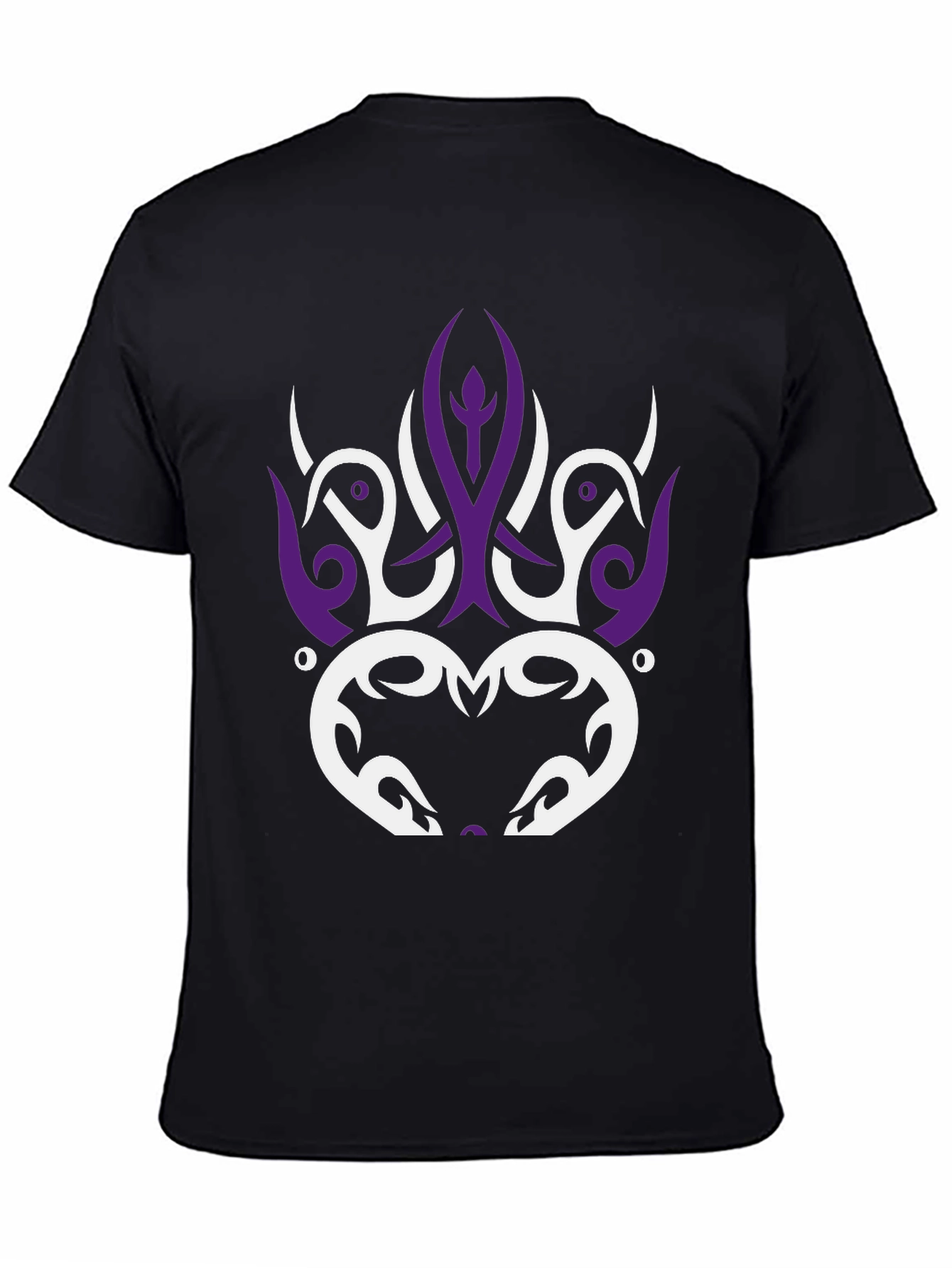 Tribal Design Black T-Shirt