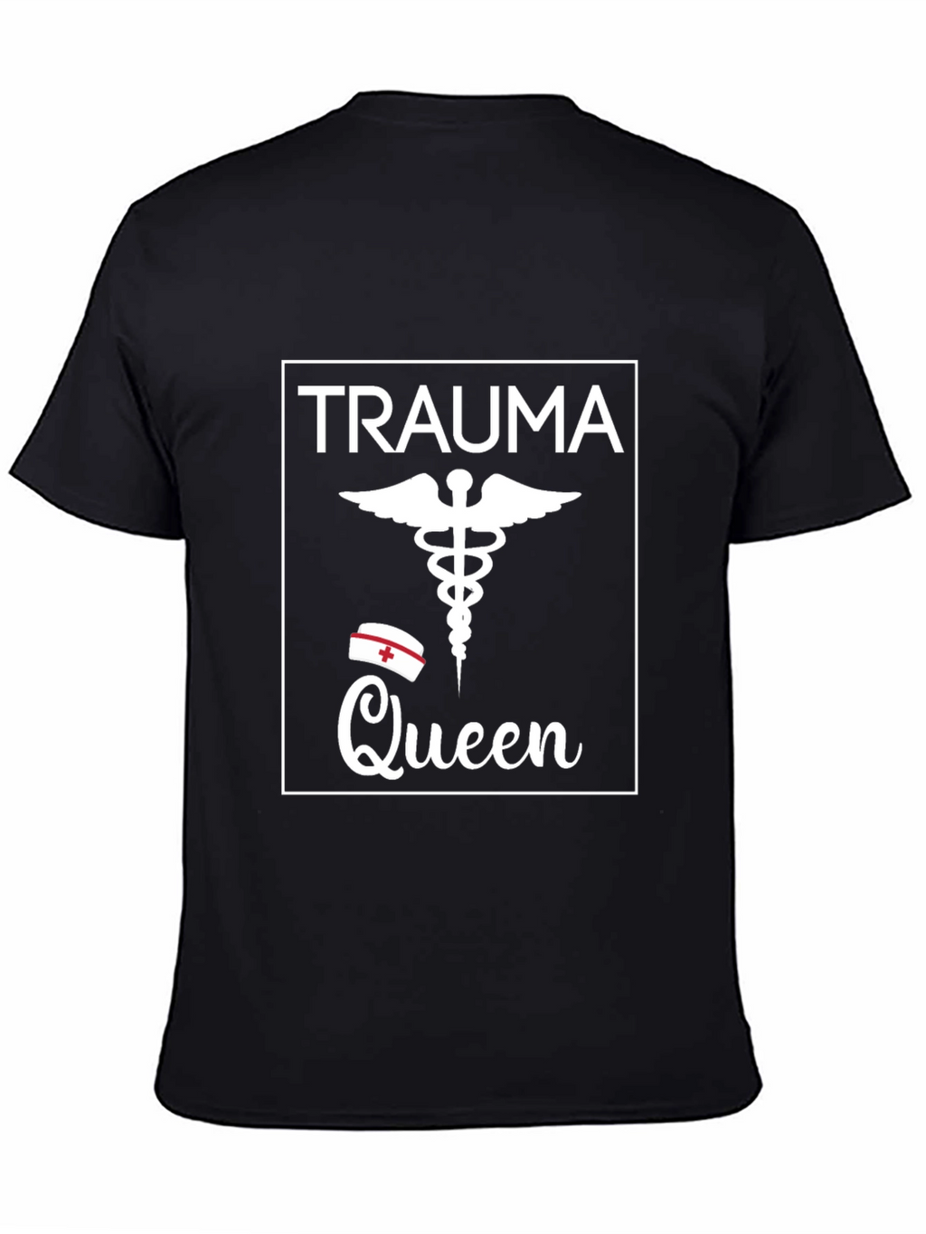Trauma Queen Graphic T-Shirt - Nurse Caduceus Tee