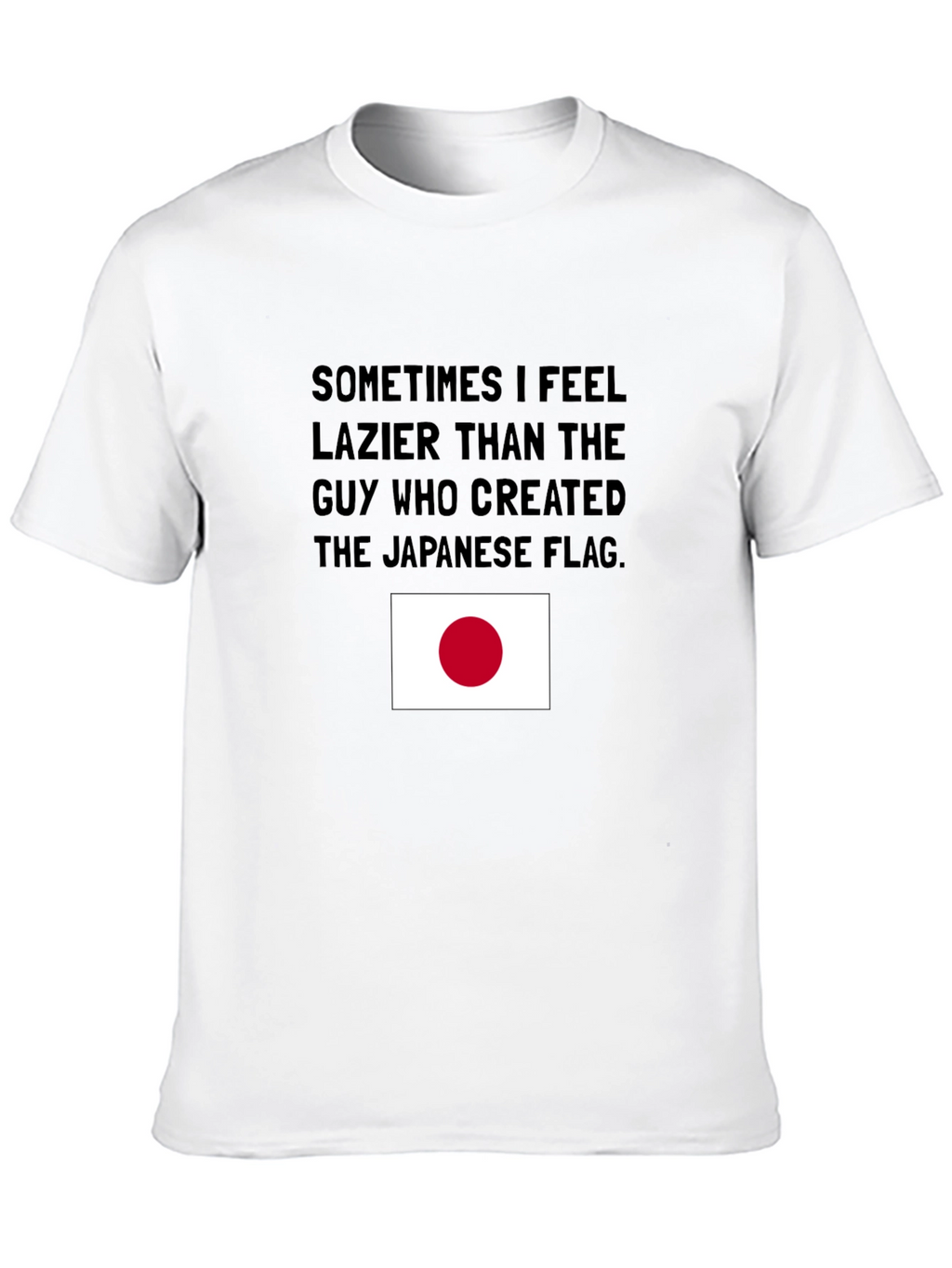 Lazy Japanese Flag T-Shirt: Humorous Graphic Tee
