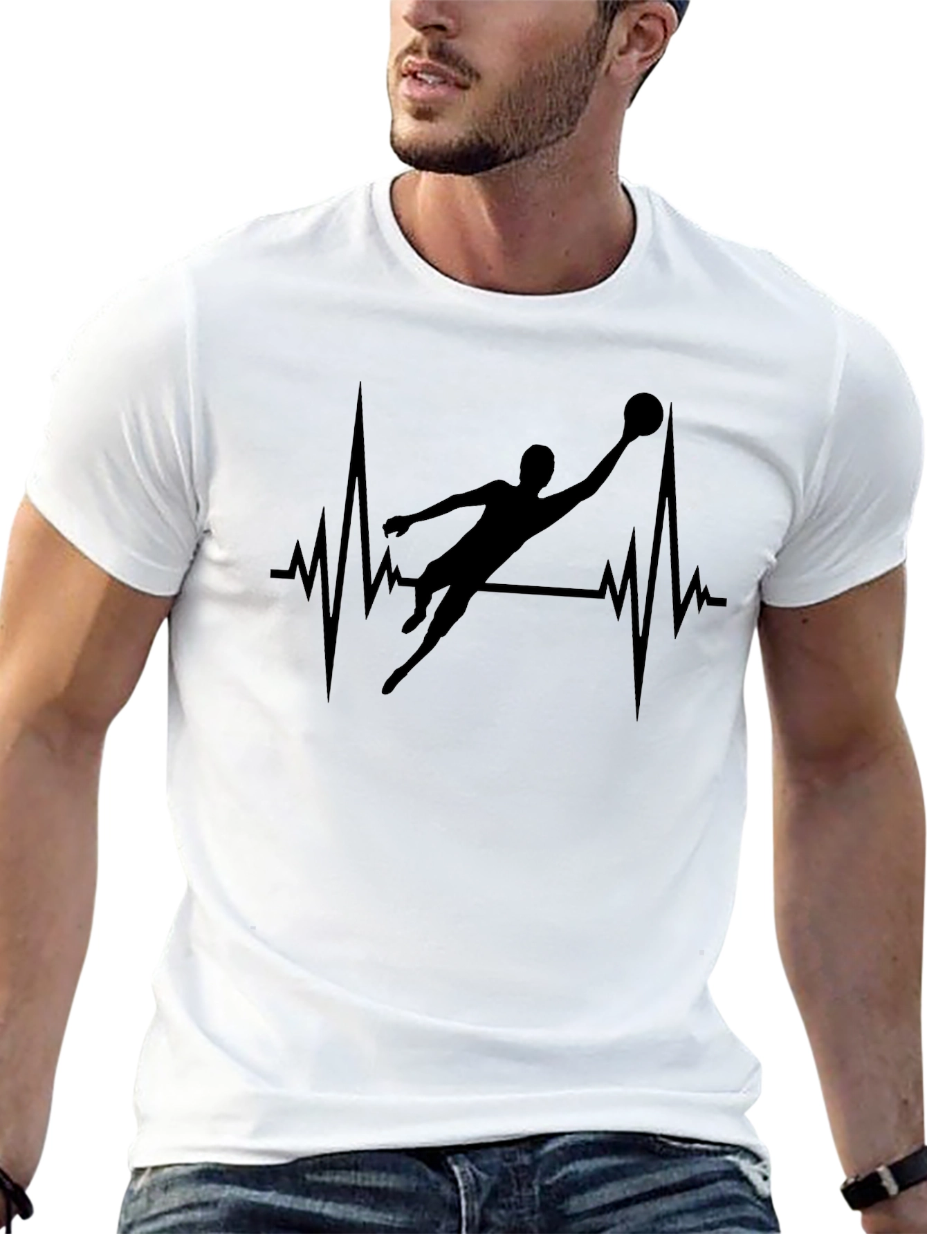 Heartbeat Goalie T-Shirt - Black Jersey