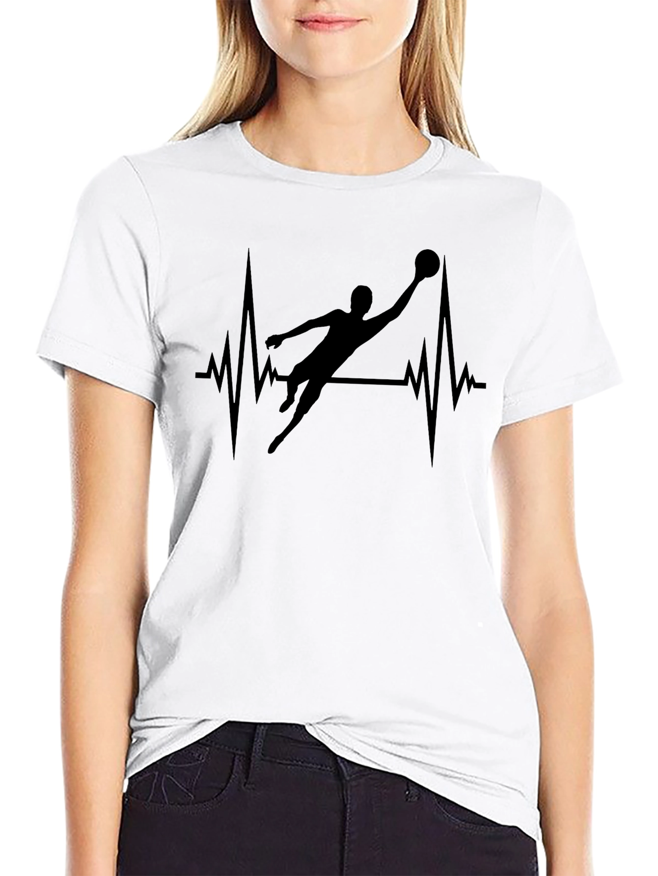Heartbeat Goalie T-Shirt - Black Jersey
