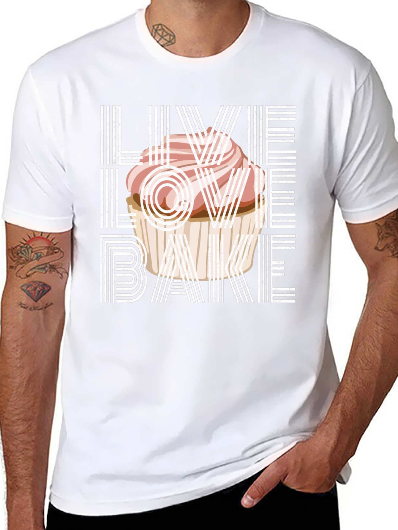 Live Love Bake Graphic T-Shirt