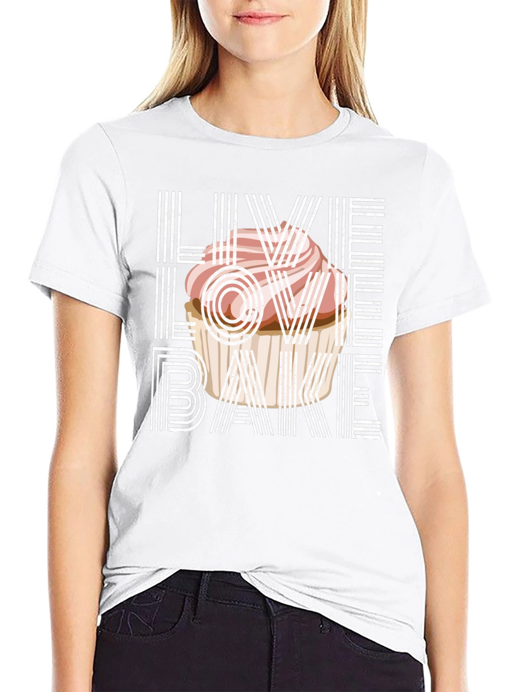 Live Love Bake Graphic T-Shirt