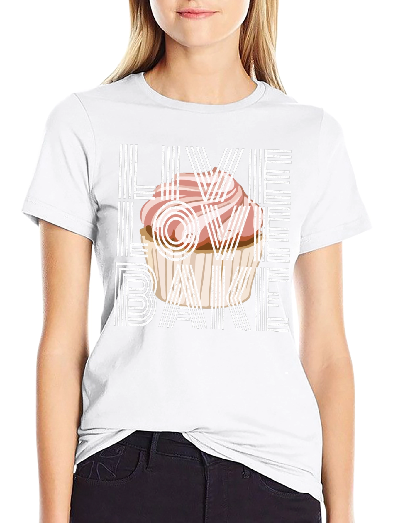 Live Love Bake Graphic T-Shirt