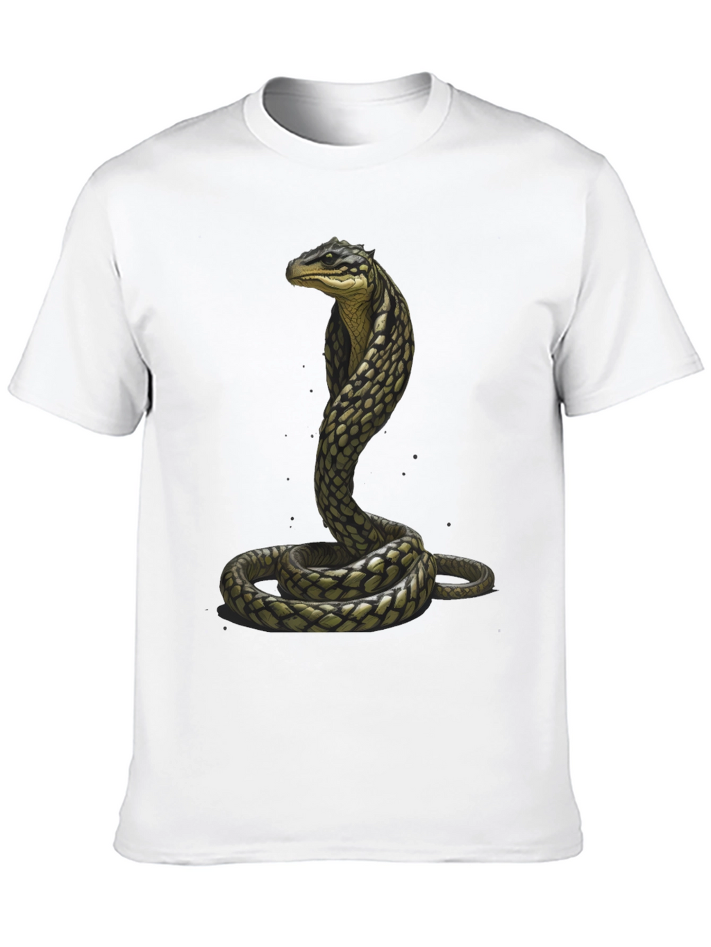 Cobra Graphic Tee - Stylish Snake Print T-Shirt