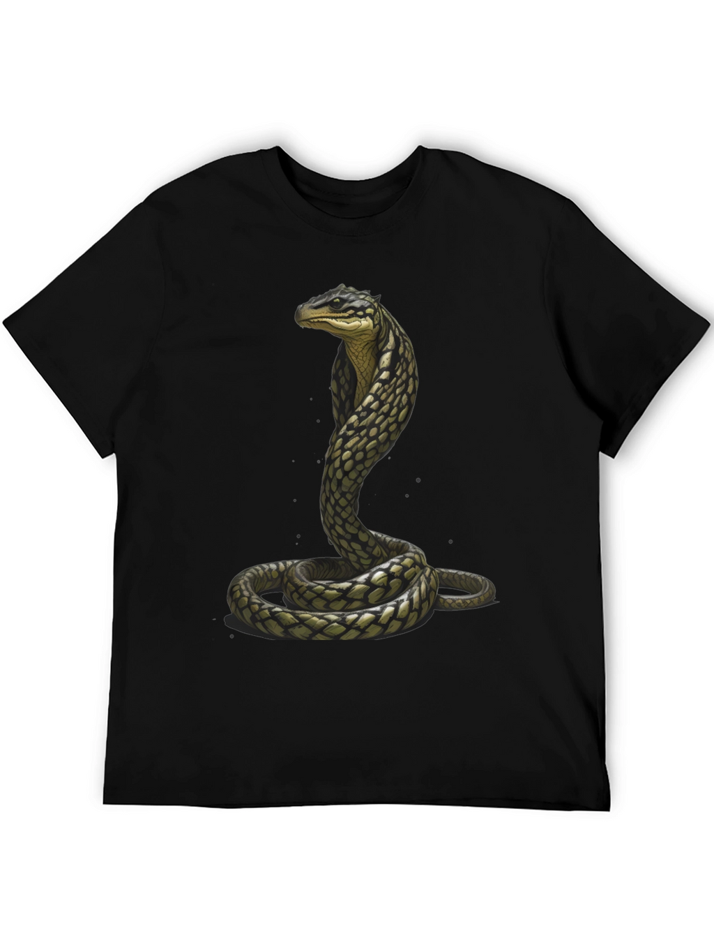 Cobra Graphic Tee - Stylish Snake Print T-Shirt