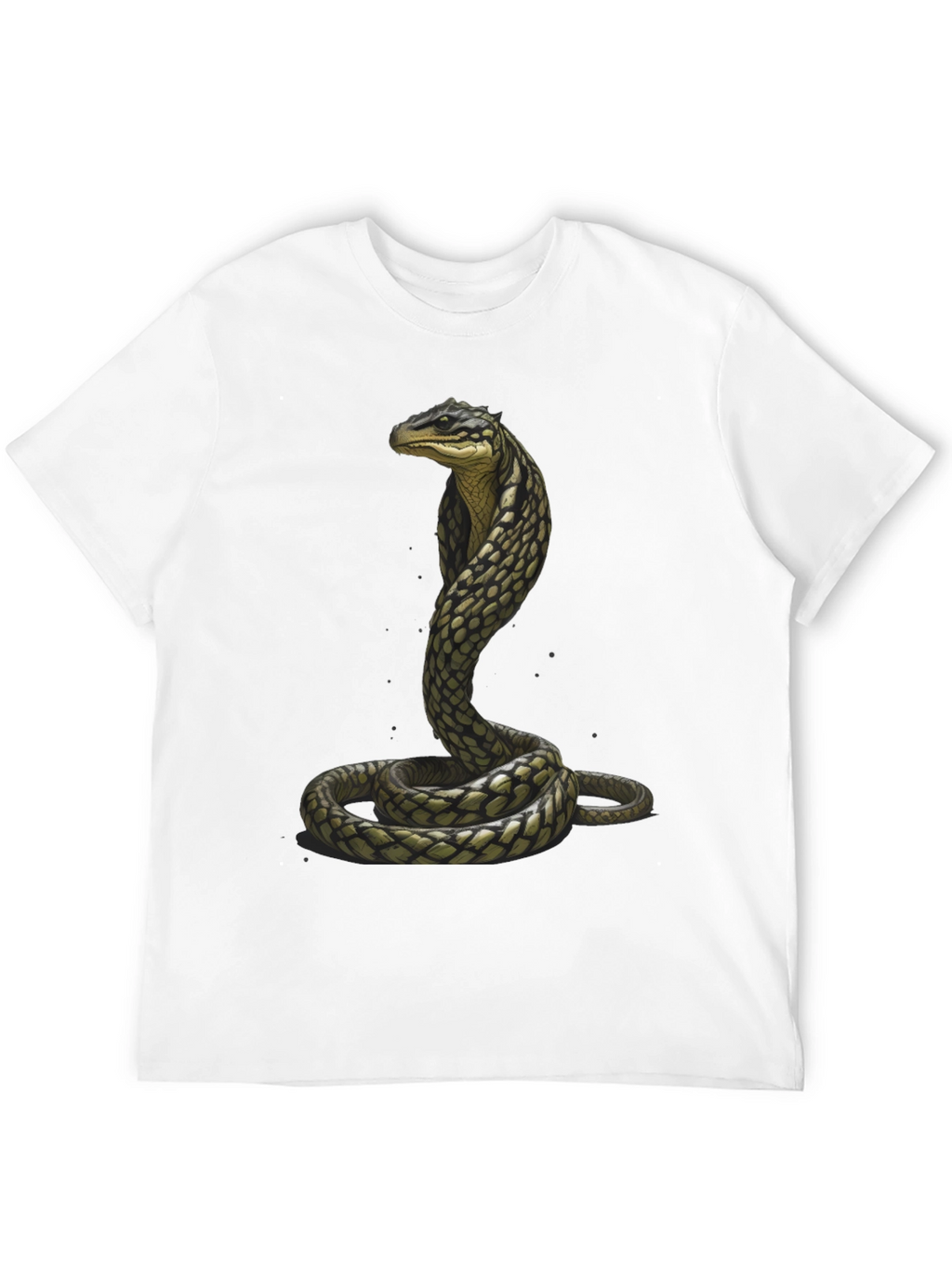 Cobra Graphic Tee - Stylish Snake Print T-Shirt