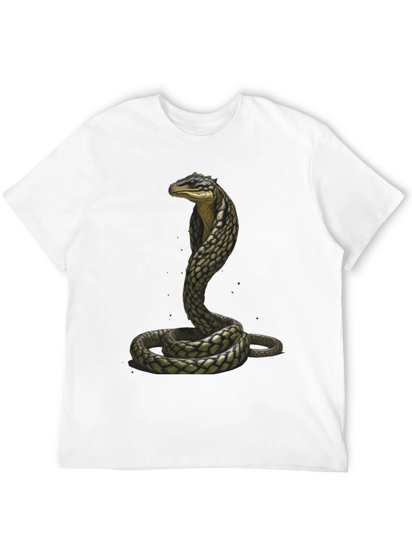 Cobra Graphic Tee - Stylish Snake Print T-Shirt